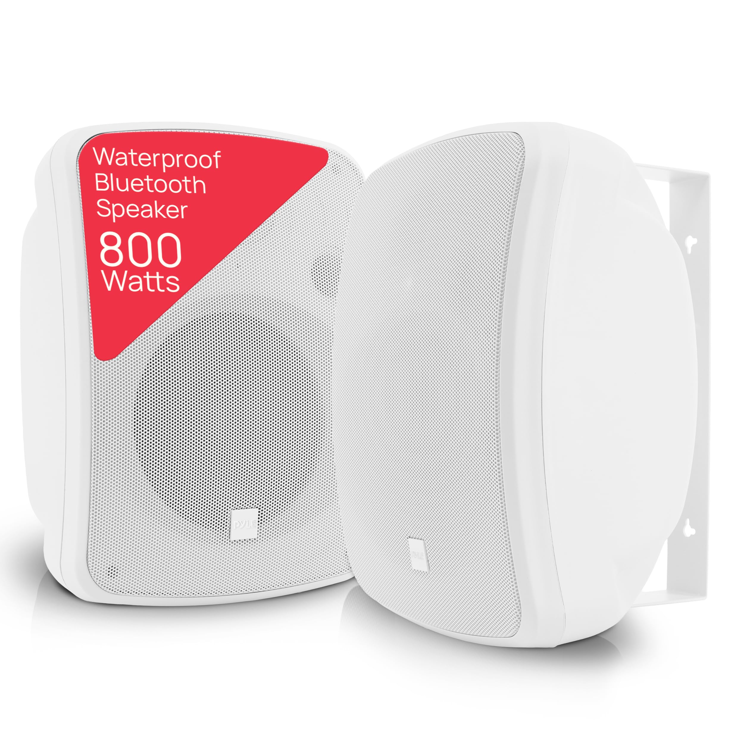 Pyle PDWR64BTW 6.5" Indoor/Outdoor 800-Watt Bluetooth Speaker System (White)