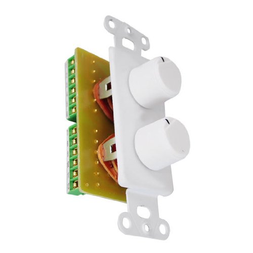 Pyle PVCD15 In-Wall R&L Speaker Dual Knob Independent Volume Control Plate