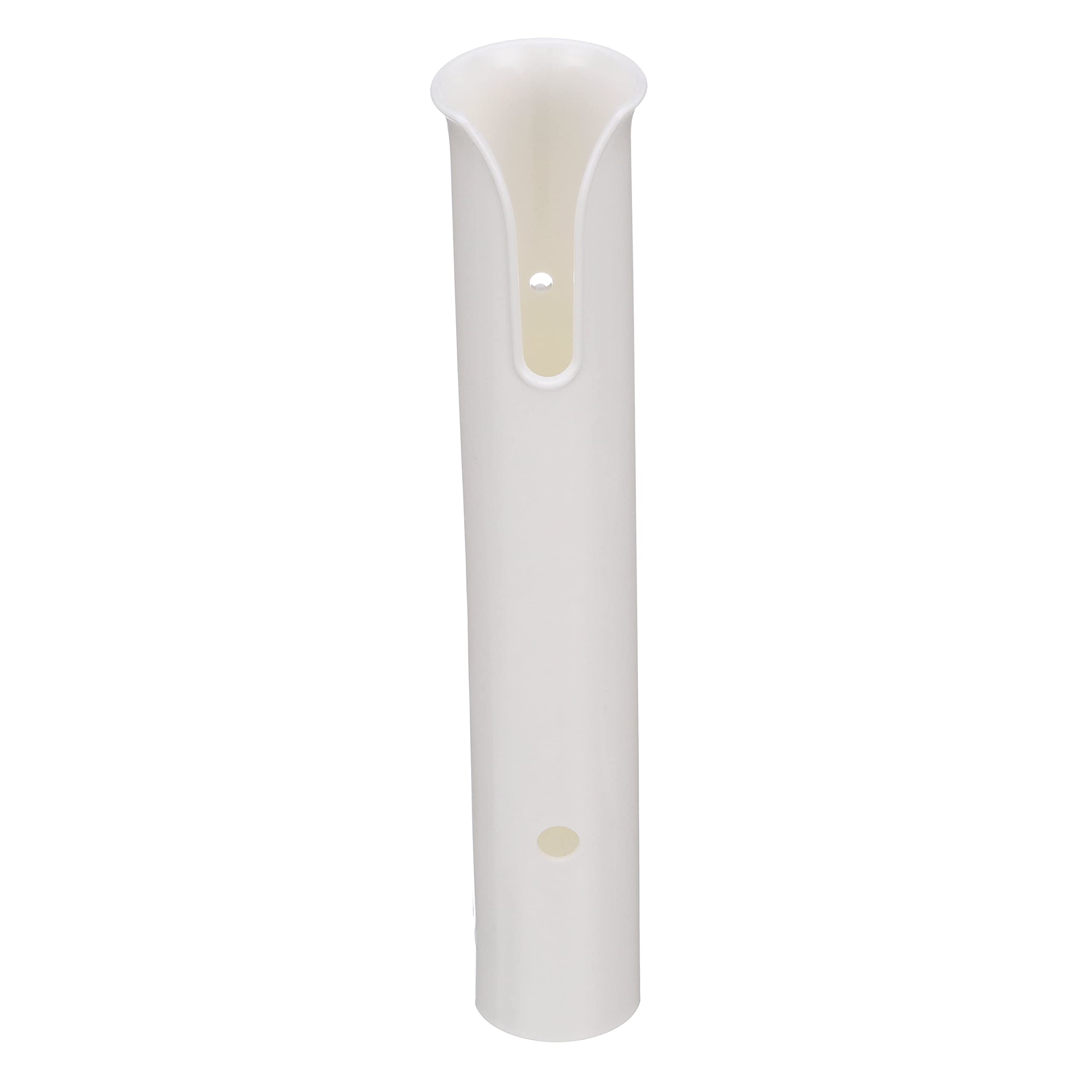 attwood 12708-2 PVC Rod Holder Storage, White PVC Construction, 9 Inches Long, Holds Rod Grips Up to 1 ¾-Inch Diameter, One Size