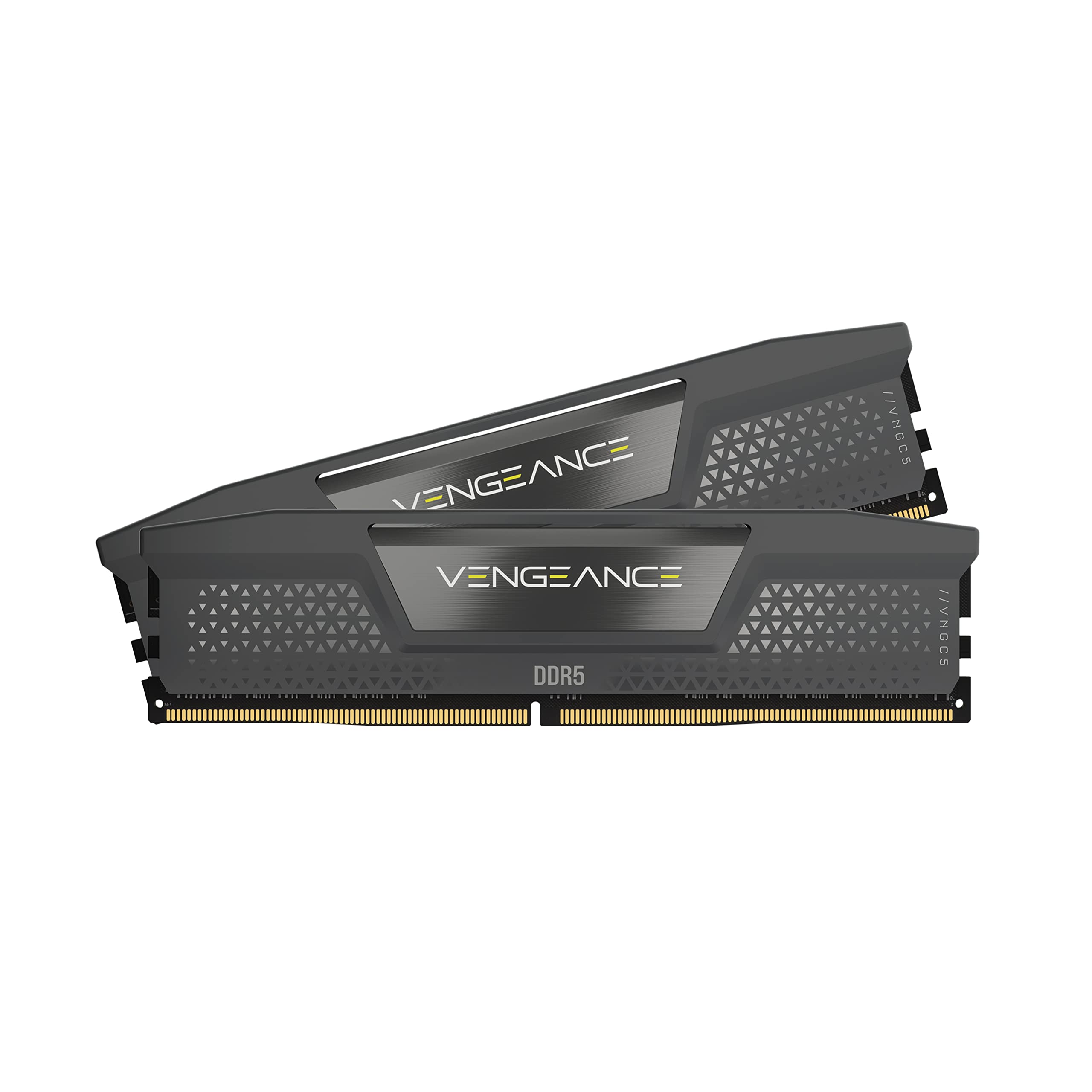 CORSAIR Vengeance DDR5 RAM 32GB (2x16GB) Up to 6000MHz CL36-44-44-96 1.35V AMD EXPO Intel XMP 3.0 Computer Memory – Grey (CMK32GX5M2E6000Z36)