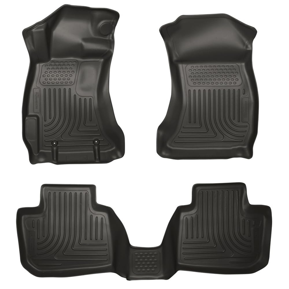 Husky 99881 Front/2nd Seat Floor Liners For 14-18 Subaru Forester