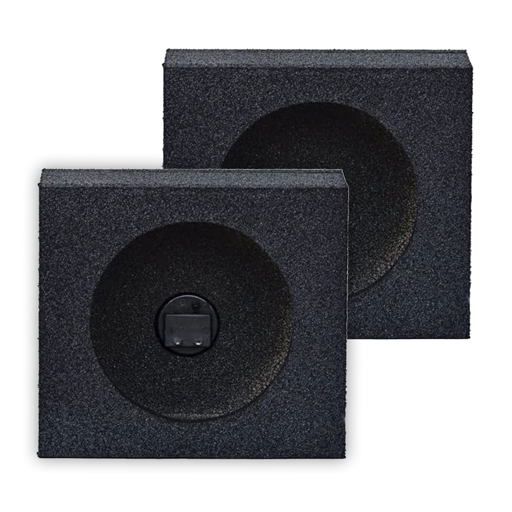 Qpower QBTW65 Empty 6.5" Speaker Enclosure Pair QBomb w/ Bedliner Coating