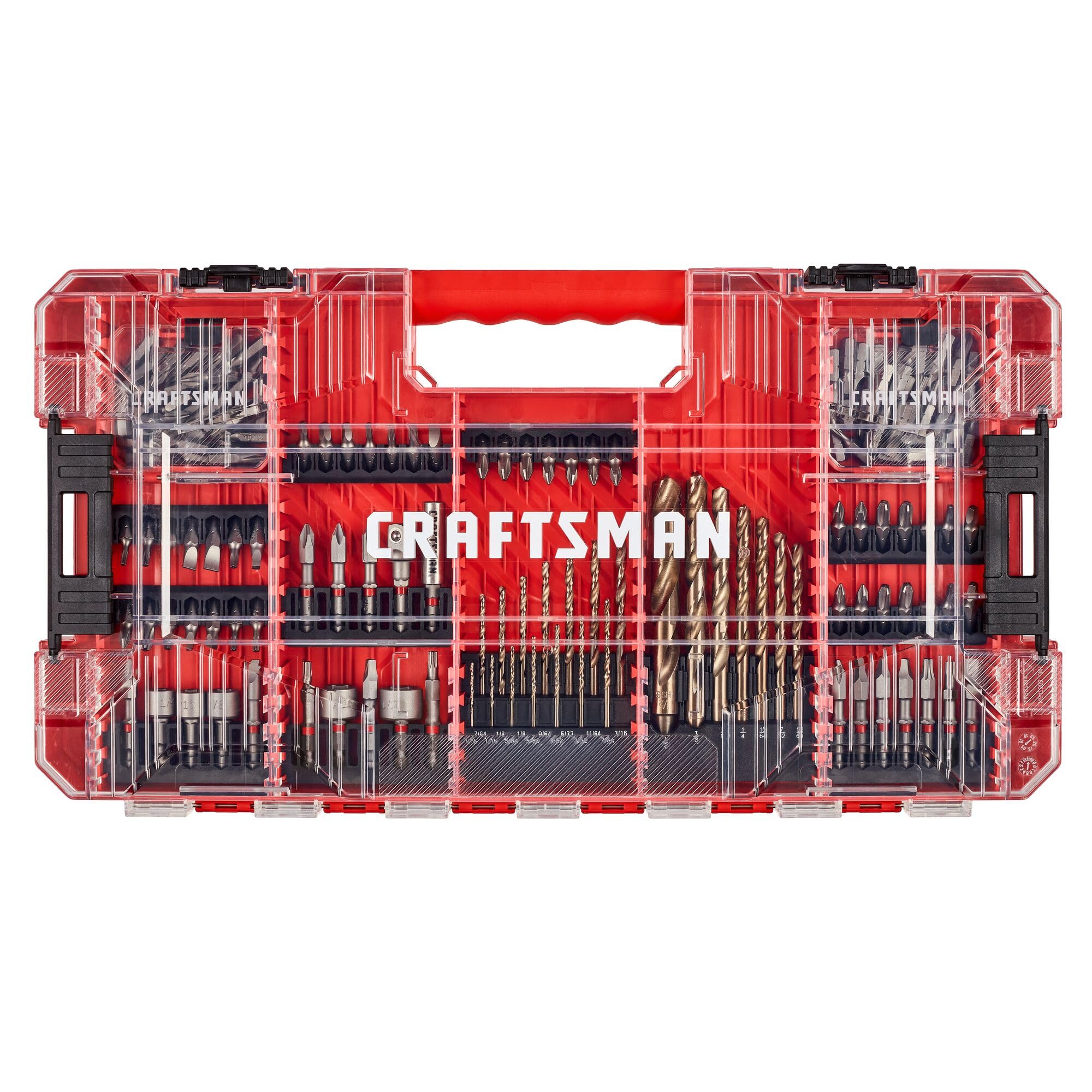 CRAFTSMAN 140 Pc Impact Driver Bit Set, Steel, Black Oxide Coated Impact Drill Bit Set, Precision Machined Tips (CMAF140SET)