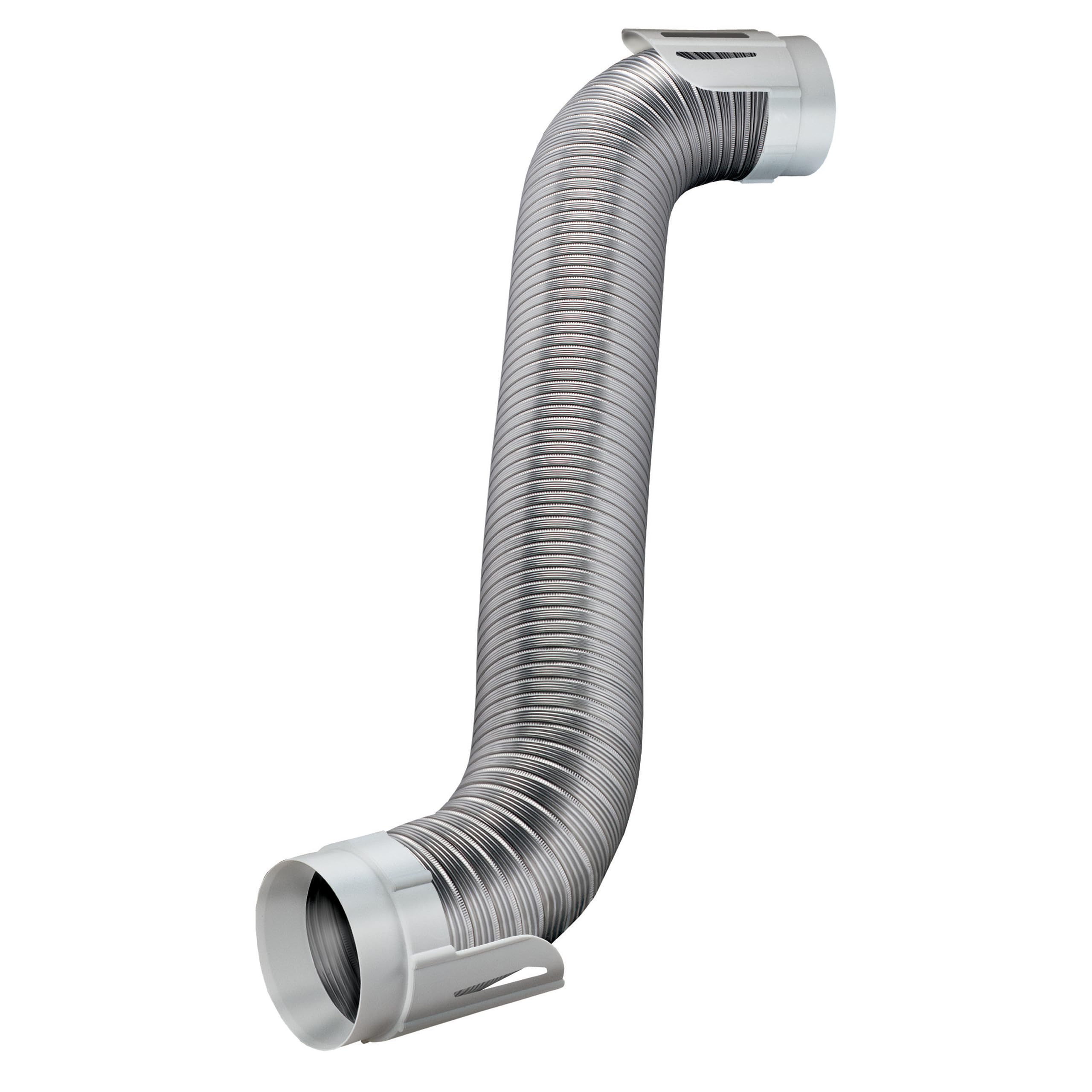 Deflecto HUPK8WA/4 Easy-Connecting Semi-Rigid Dryer Vent Hookup Kit, 8ft