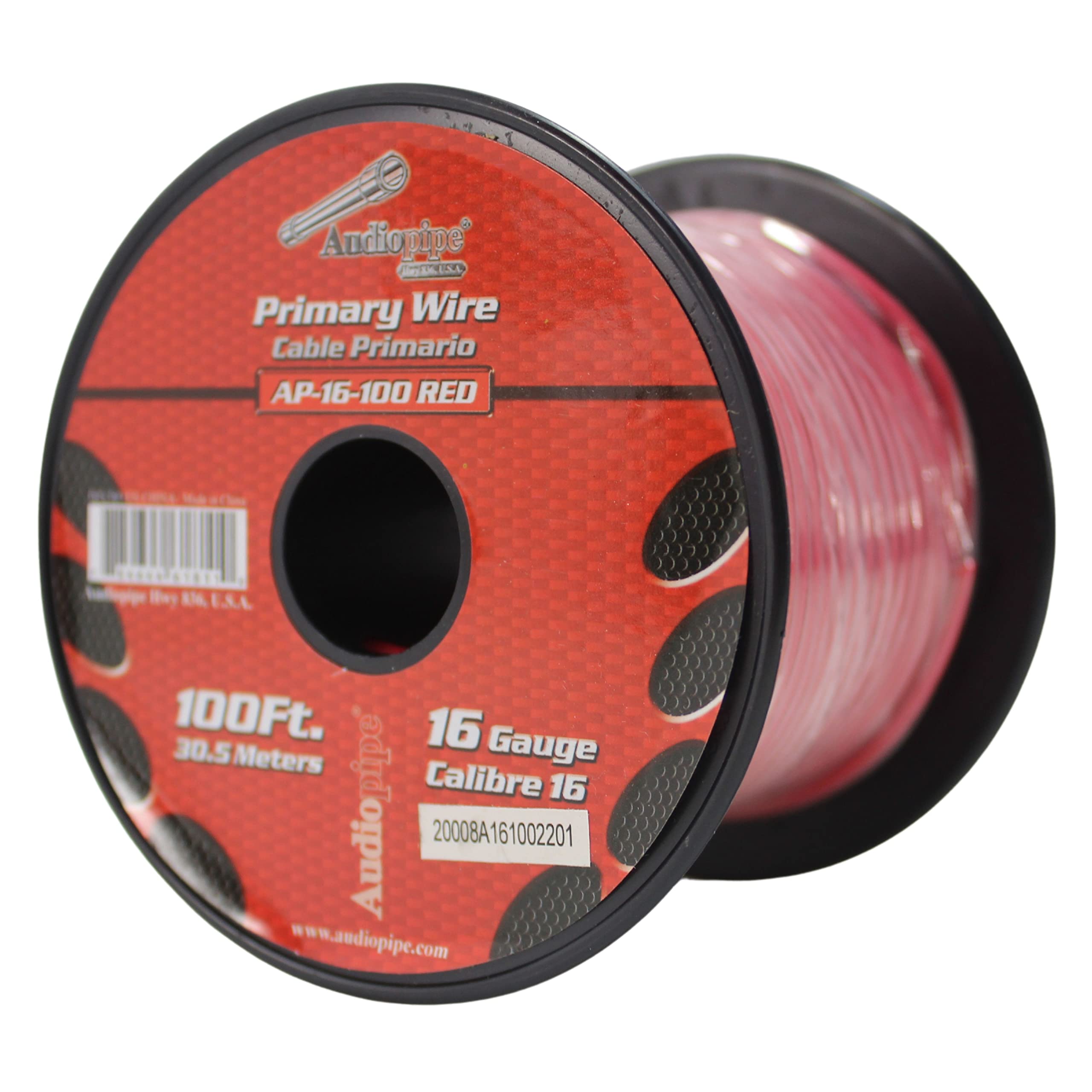 Audiopipe AP16100RD 16 gauge 100ft Red primary wire