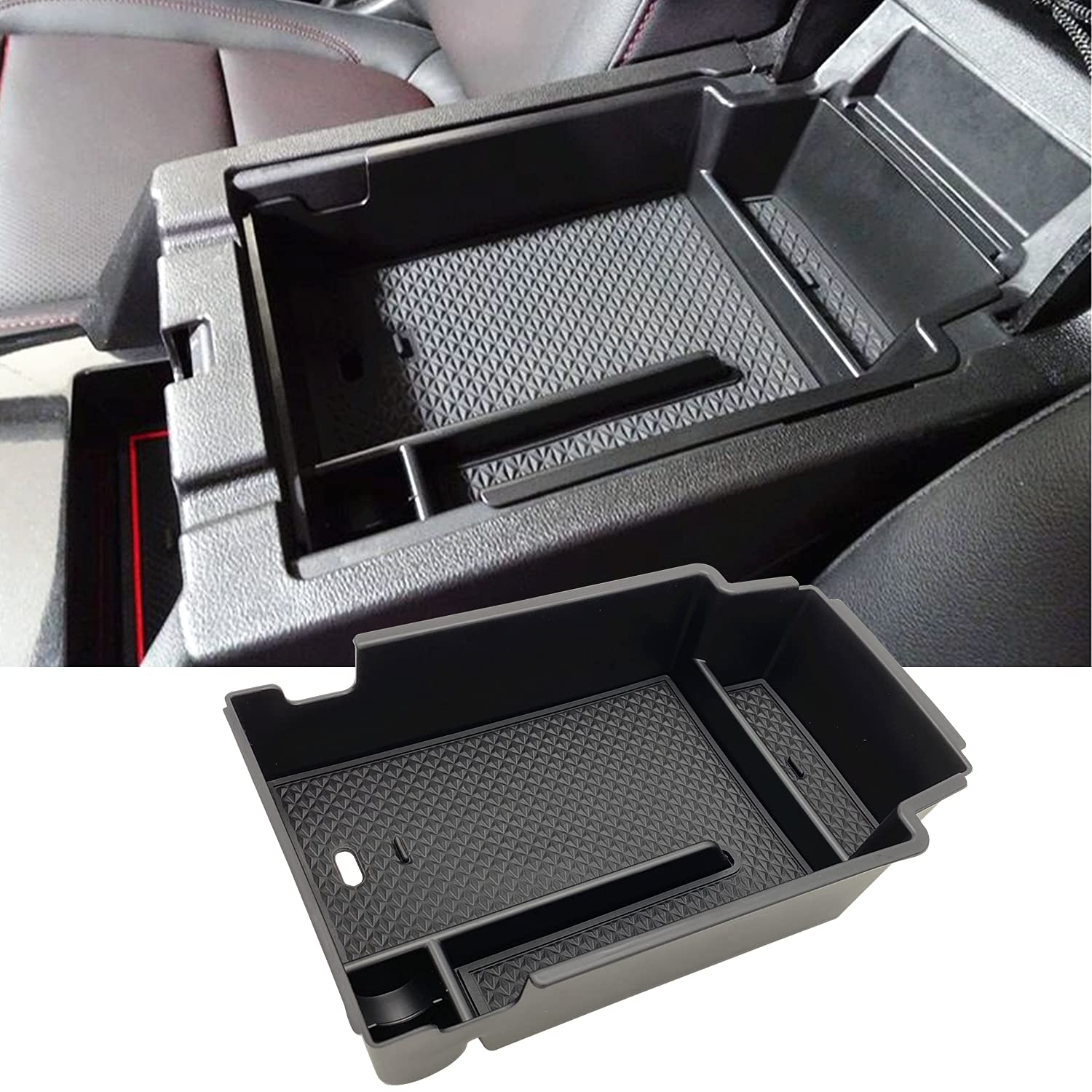 JOJOMARK Compatible with Chevy Blazer 2019 2020 2021 2022 2023 2024 2025 2026 Accessories Center Console Tray Organizer, Armrest Secondary Storage Box
