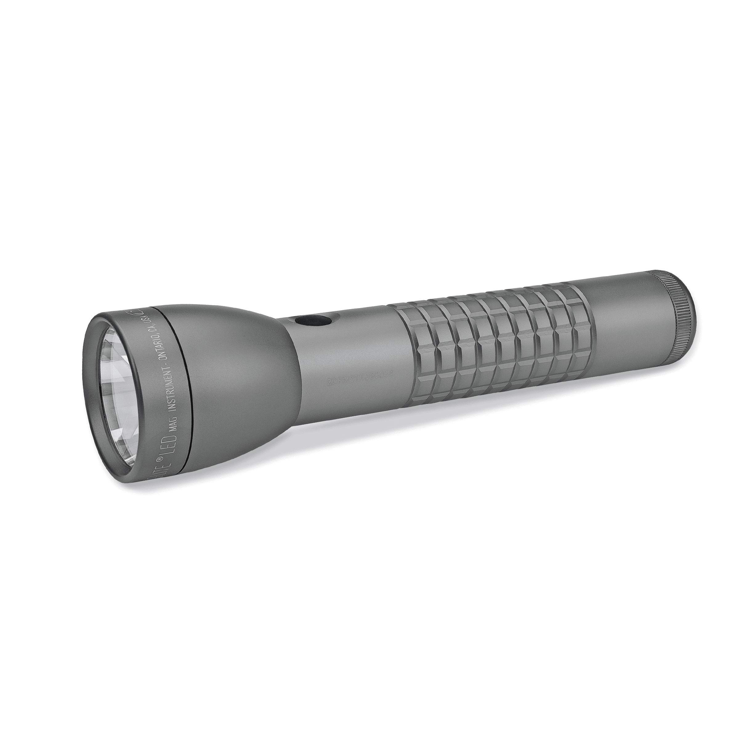 MAGLITE ML300LX 2-Cell D LED Flashlight, Adjustable Beam, Water-Resistant, QuickClick Modes, Extended Battery Life – Urban Gray