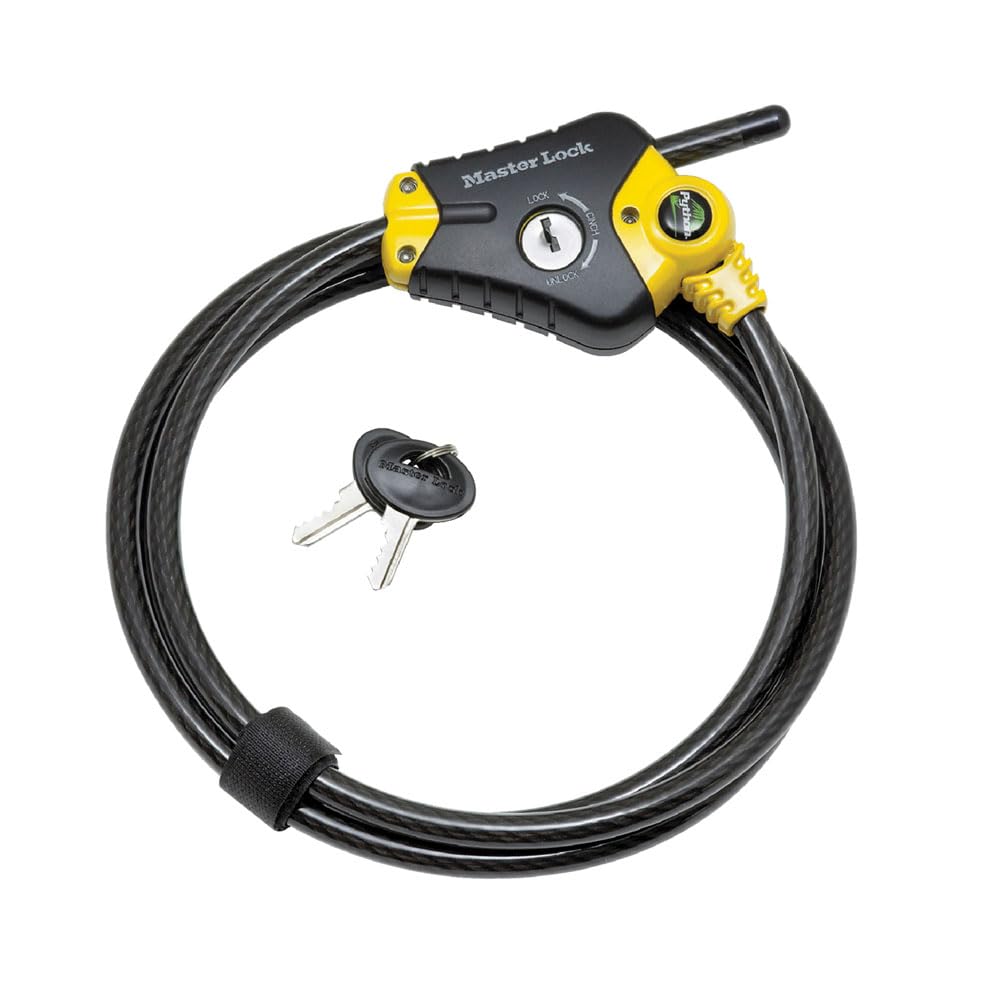 Master Lock 6' Python Cable Lock for Trail Cameras, Kayaks 8413DPF