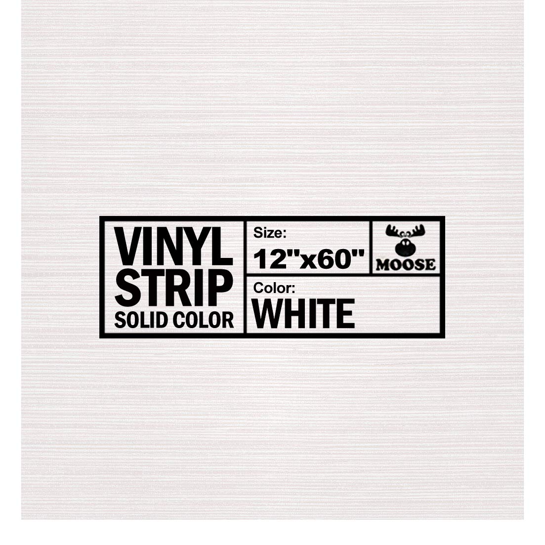 Moose Supply 12" x 60" Commercial Grade Vinyl Repair Strip, Solid White