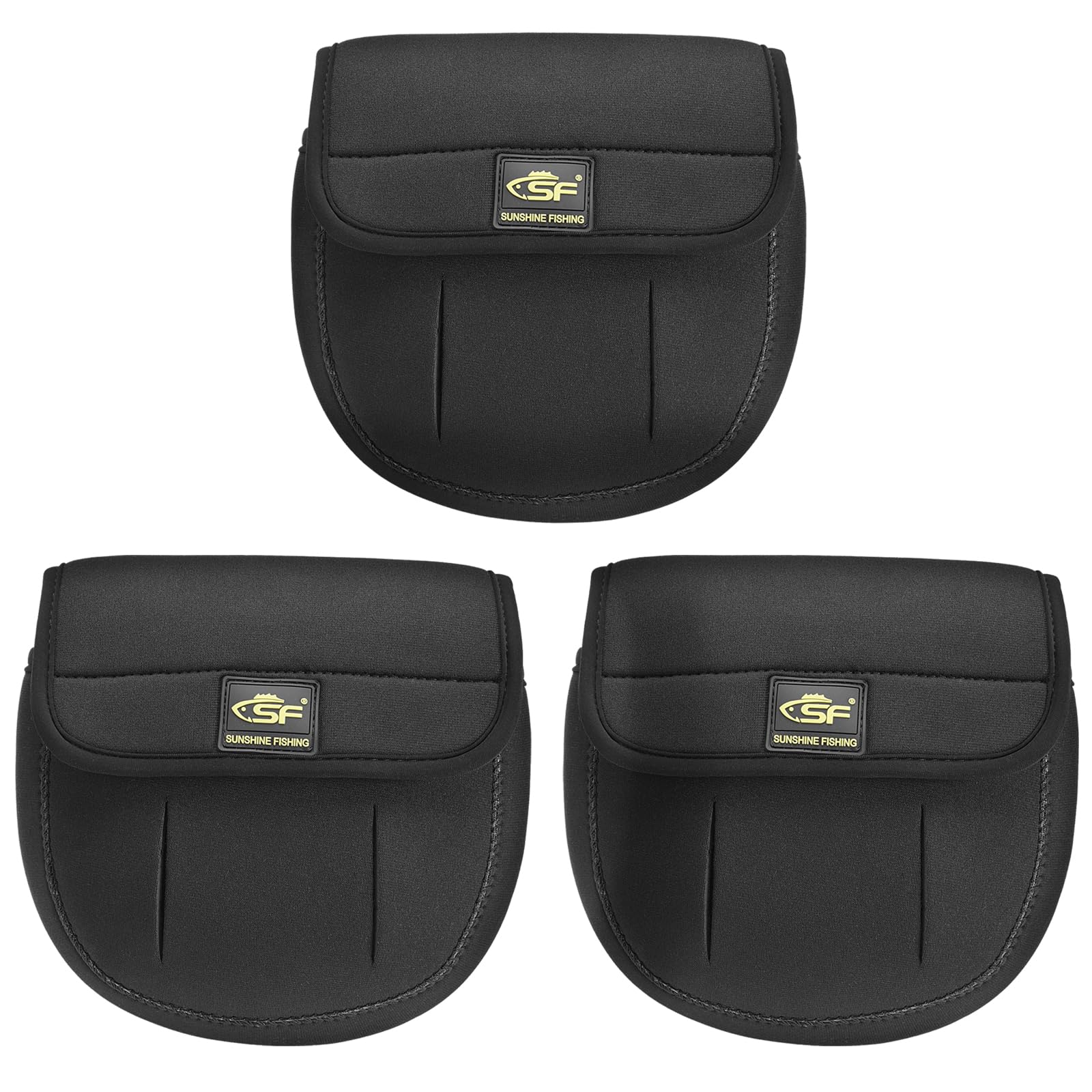 SF Spinning Reel Cover Case Bag Pouch Glove Fit up to 3000-Series Spinning Reels S 3Pcs