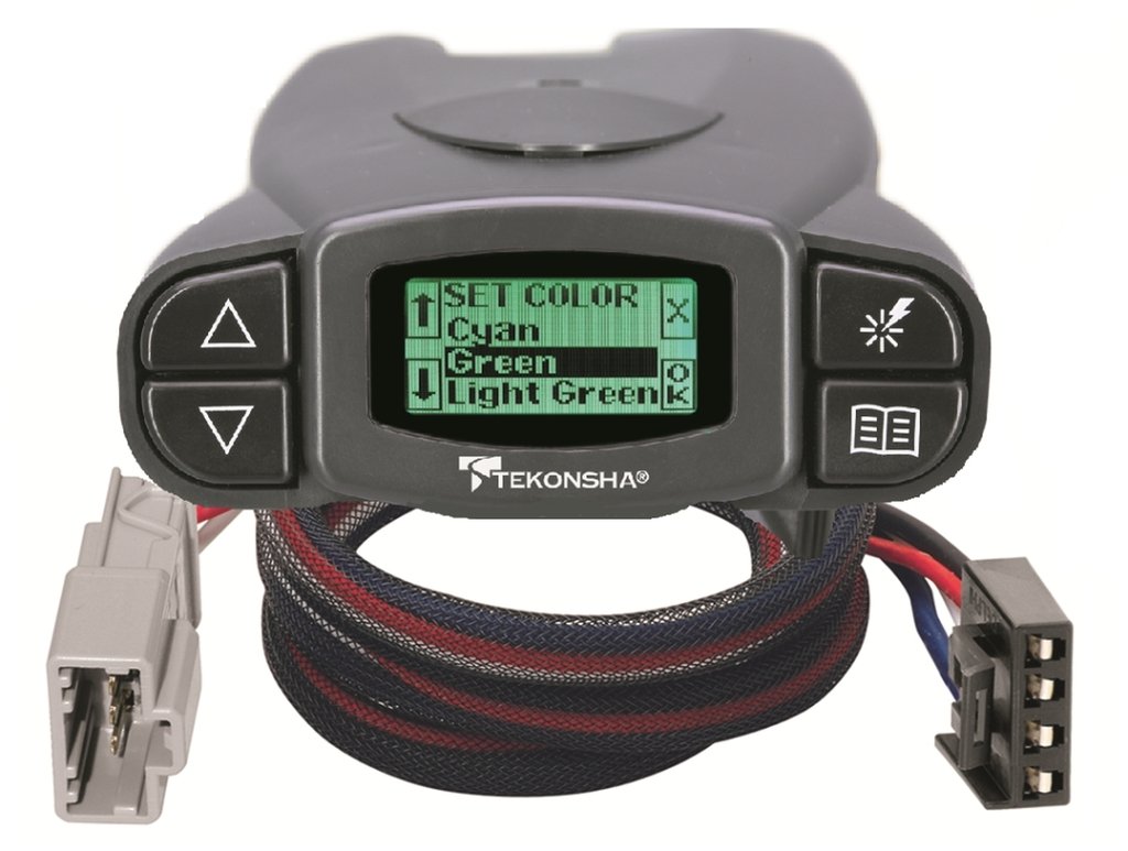 TEKONSHA P3 BRAKE CONTROL + WIRING HARNESS FOR TOYOTA 4RUNNER, LANDCRUISER, SEQUOIA, TUNDRA TACOMA & LEXUS LX570 GX460 LX470 GX470. CONTROLLER + PLUG/PLAY WIRE KIT.
