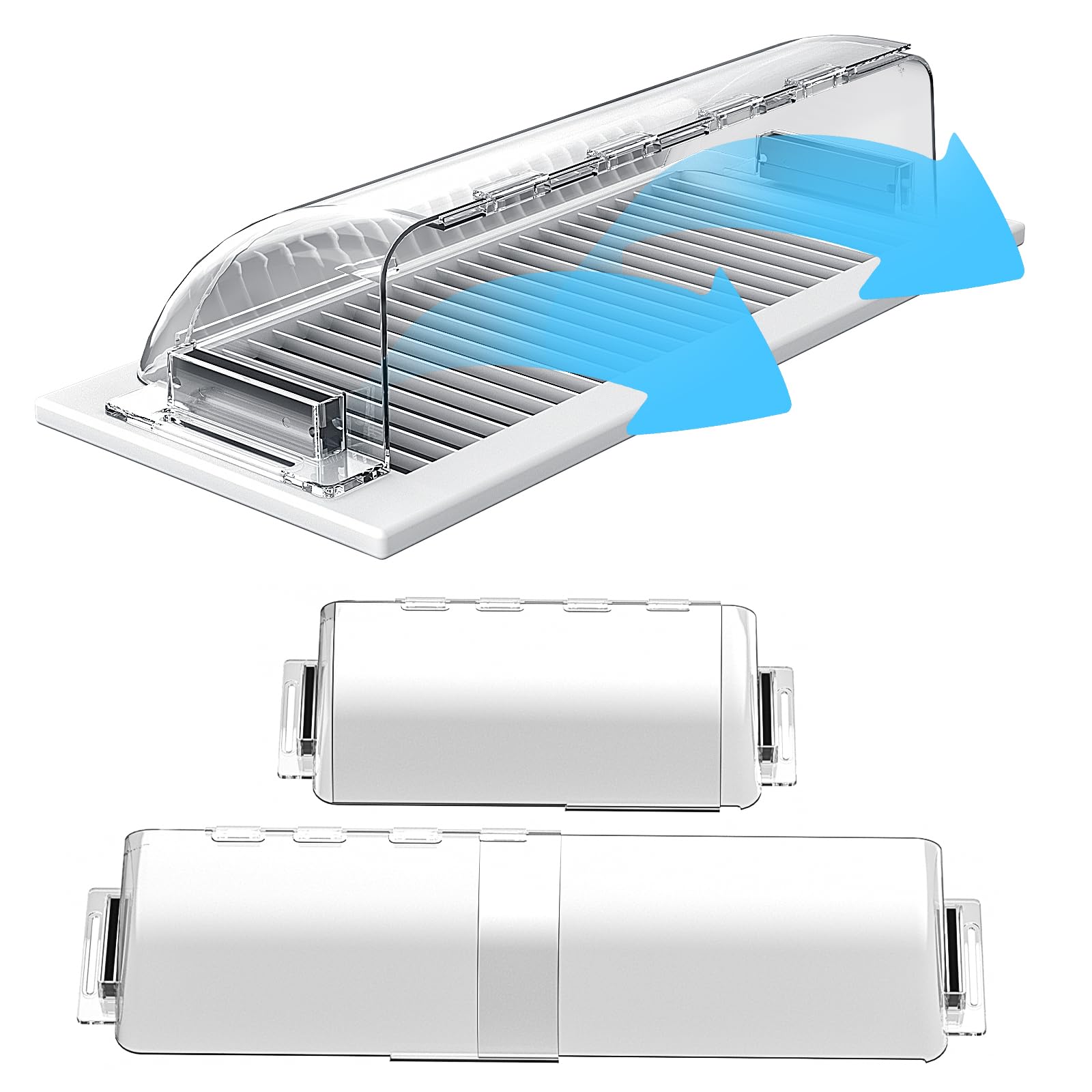 Wea&Hea Magnetic Air Vent Deflector 9"-15.5" for Metal Registers 2 Pack