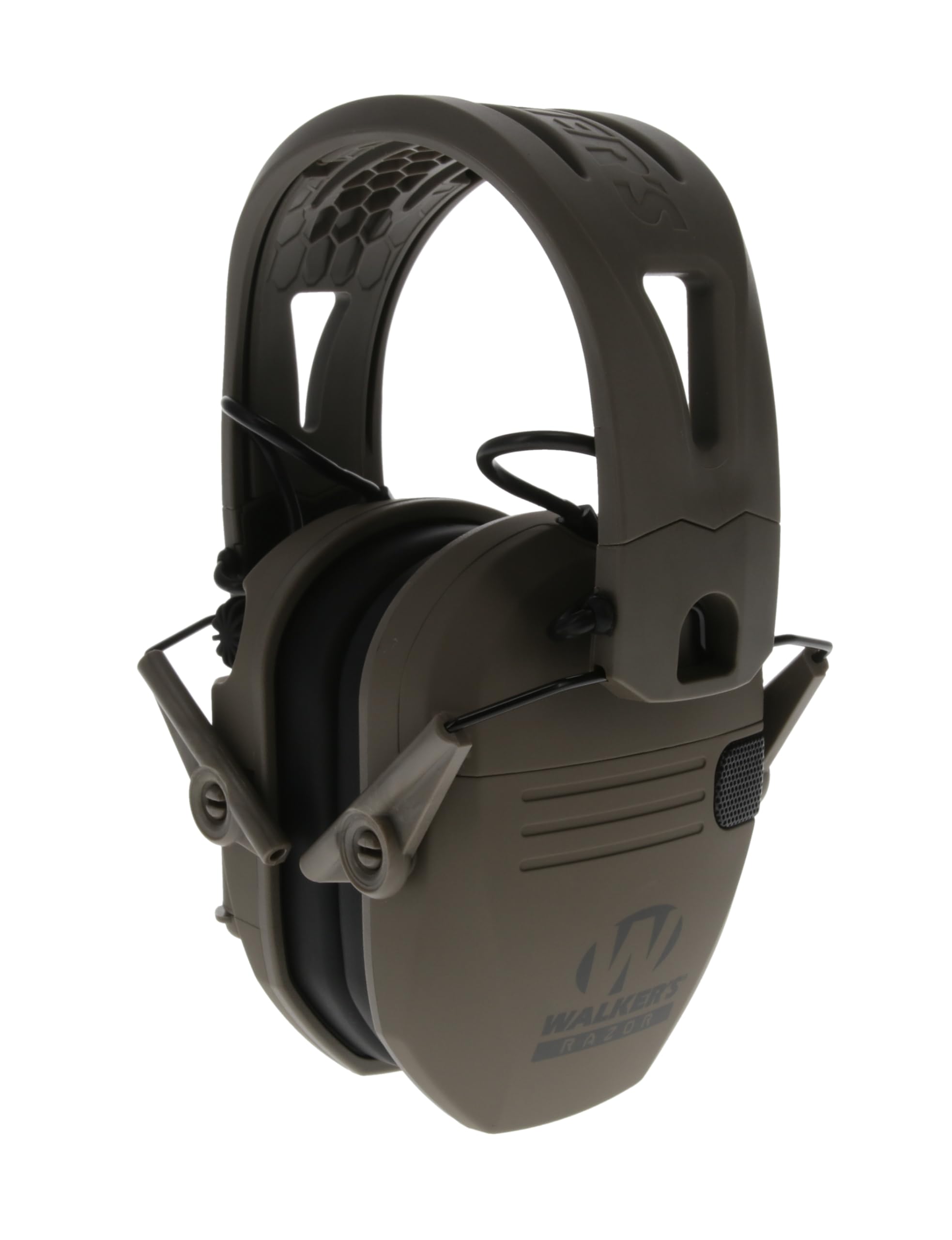 Walker's Game Ear RSEMRH-MFDE Mega FDE Razor with FDE Rubber Headband