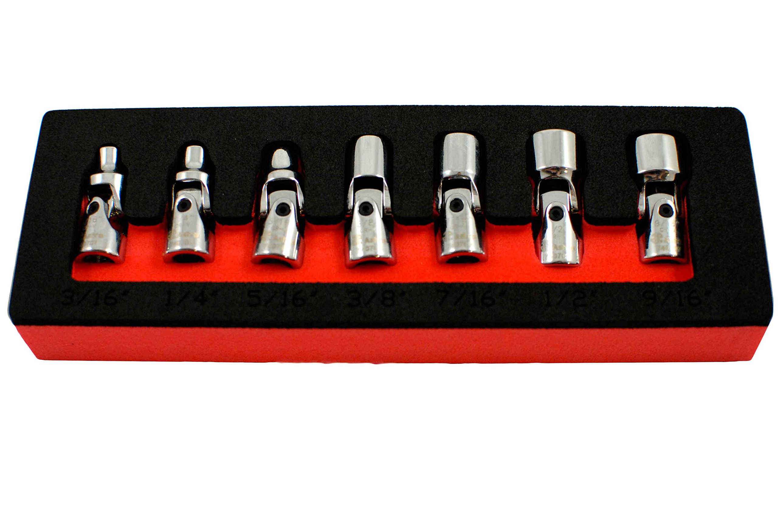 Astro 7407 1/4 Inch Drive Flex Socket Set 6 Point  SAE 7Piece