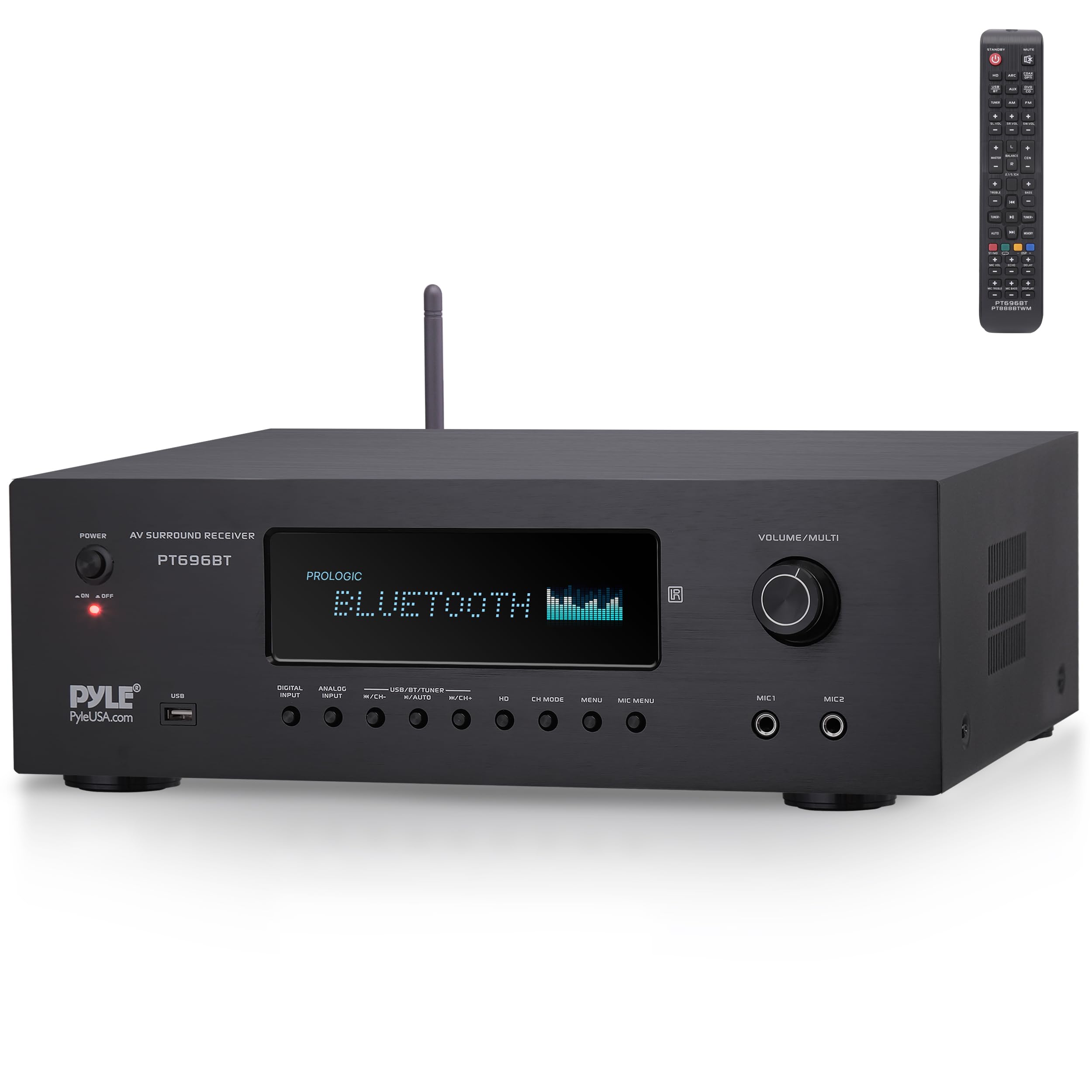 Pyle PT696BT 5.2-Channel 1,000W Bluetooth Home Theater Receiver