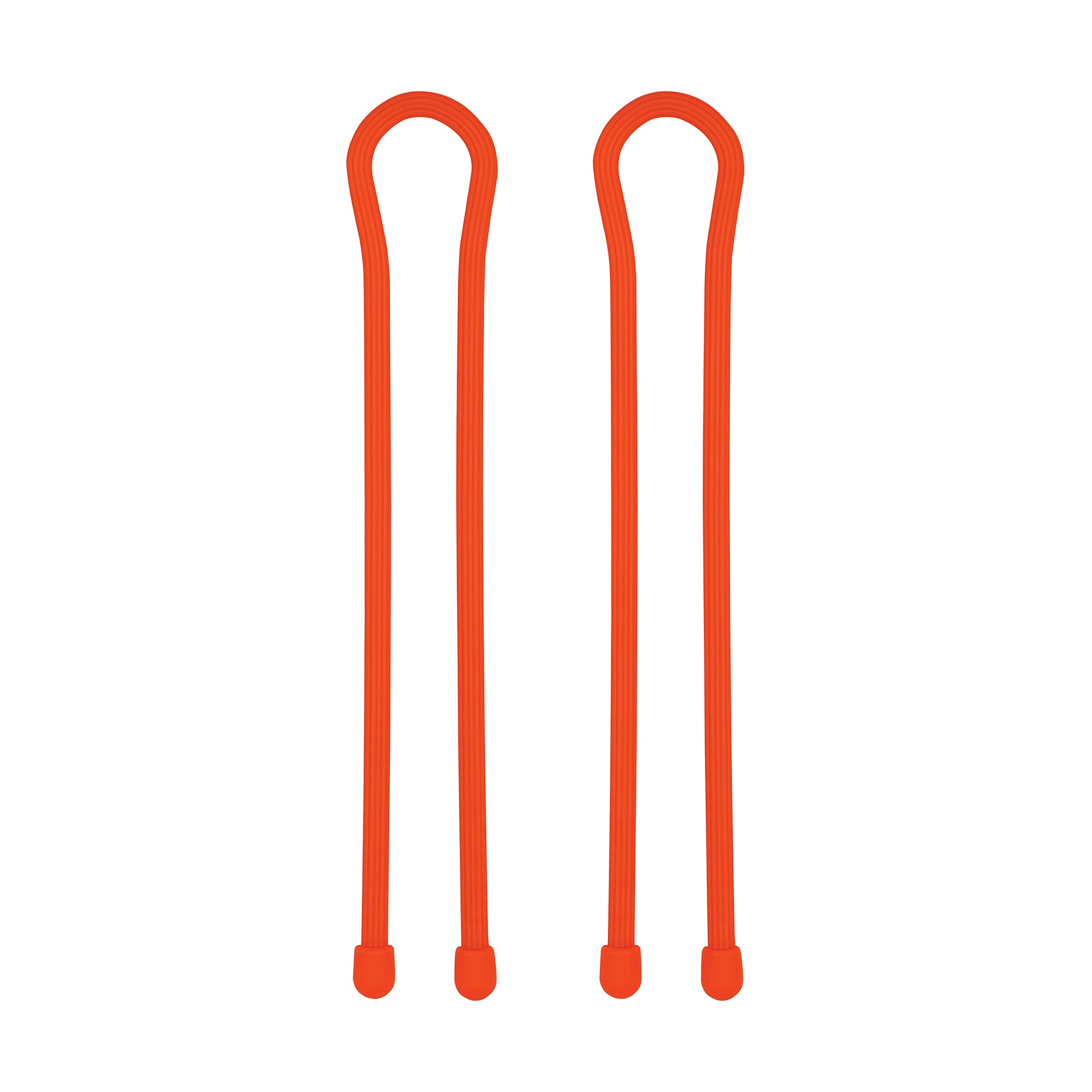 Nite IZE GT18-31-2R3 Original Gear, Reusable Rubber, 18 Inch, 2-Pack, Bright Orange, Made in The USA Twist Tie, 2 Count (Pack of 1)