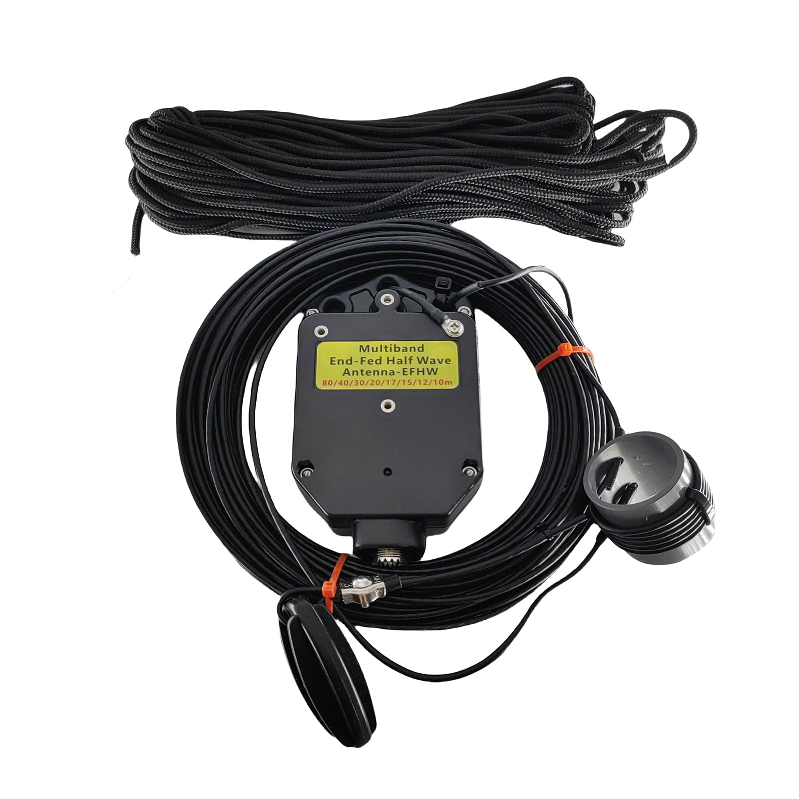 JYR8010-150W End Fed Half Wave Antenna for Ham Radio 8 Band 10m 12m 15m 17m 20m 30m 40m 80m Long Wire Antenna, 1:64 Balun No Tuning Great for POTA/SOTA