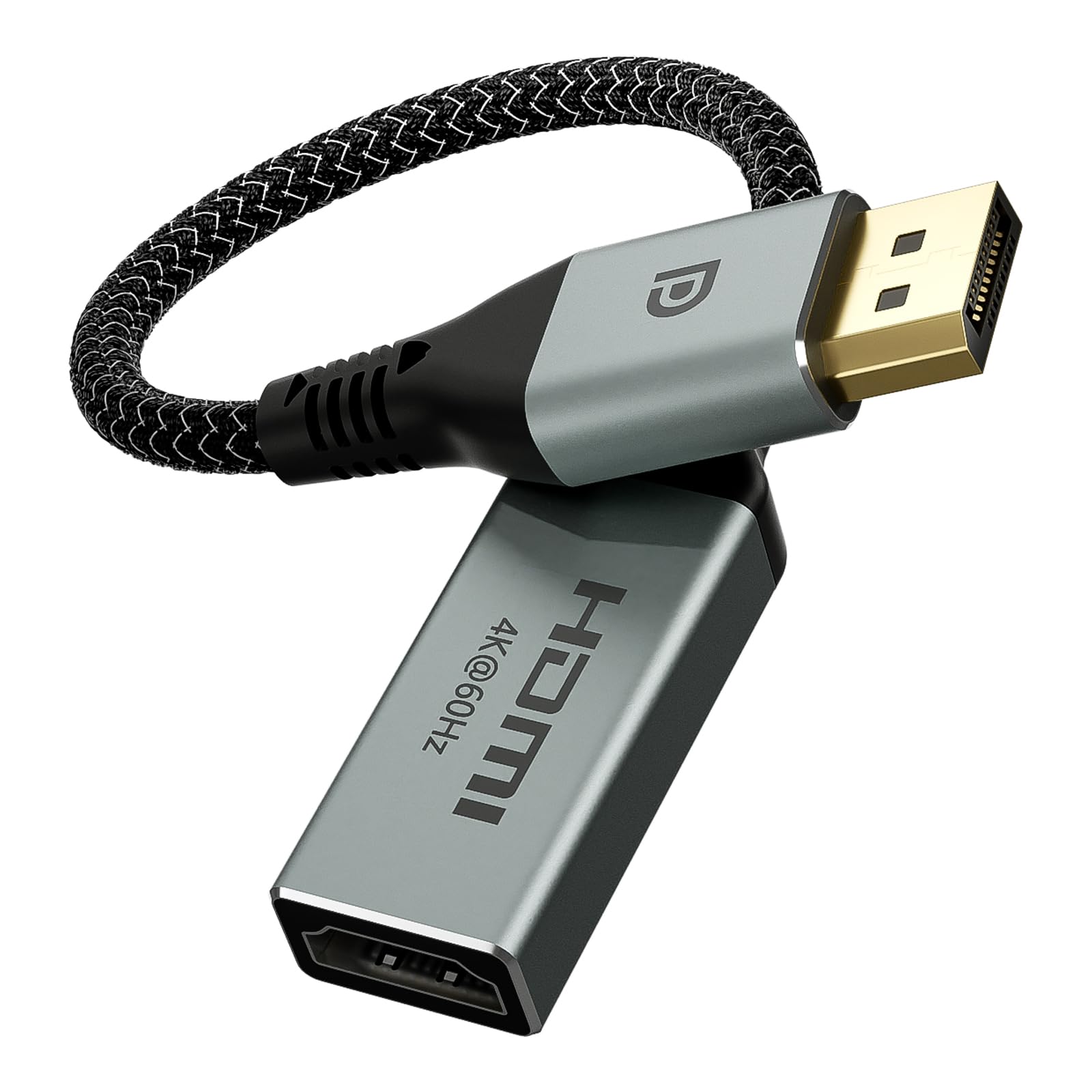VCELINK 4K Display Port to HDMI Adapter [4K@60Hz, 2K@165Hz, 2K@144Hz]