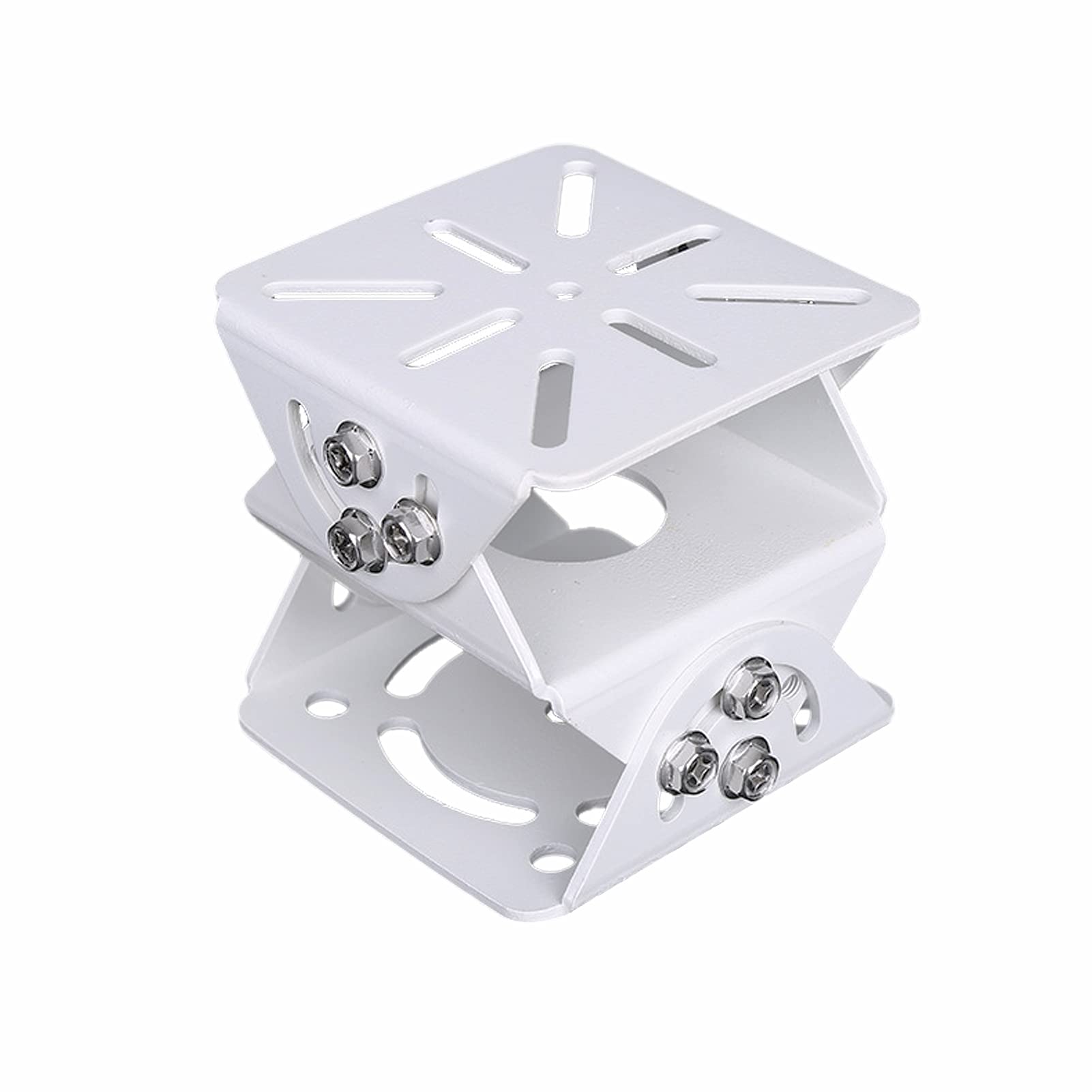 WiTi Universal Joint Mount for Security Camera, 3-Axis Bracket Adjustable Solid Metal Base,Connector Suitable for CCTV Cameras Installation Indoor and Outdoor