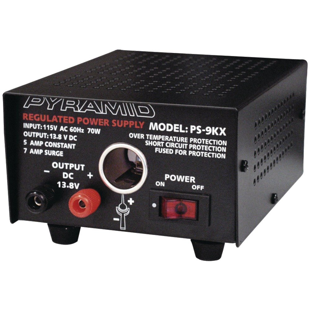 Pyramid PS9KX Fully Regulated Power Supply with Cigarette Plug