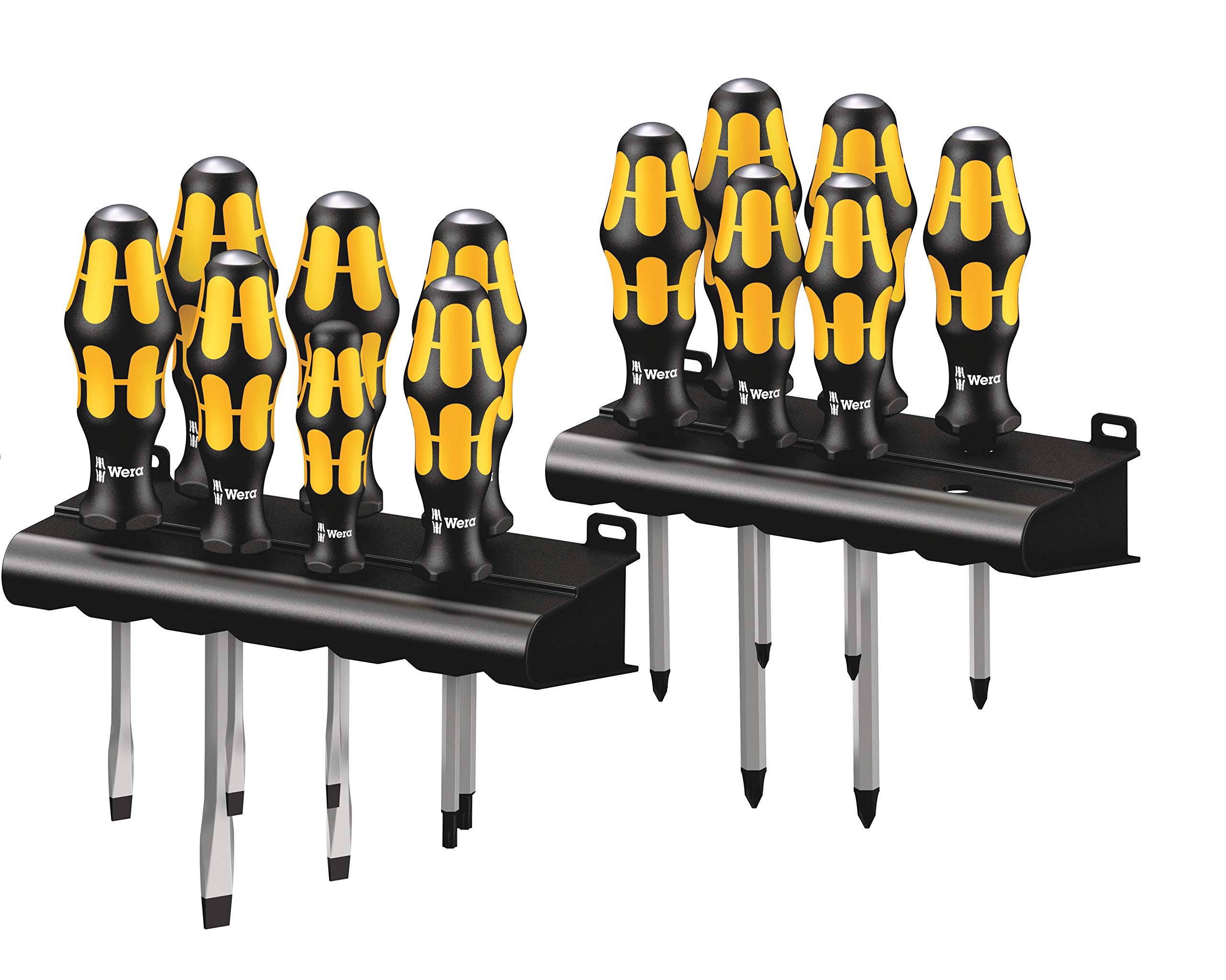 Wera 05133285001 Kraftform Extra Durable Screwdriver Set w/Racks (15pc Set)