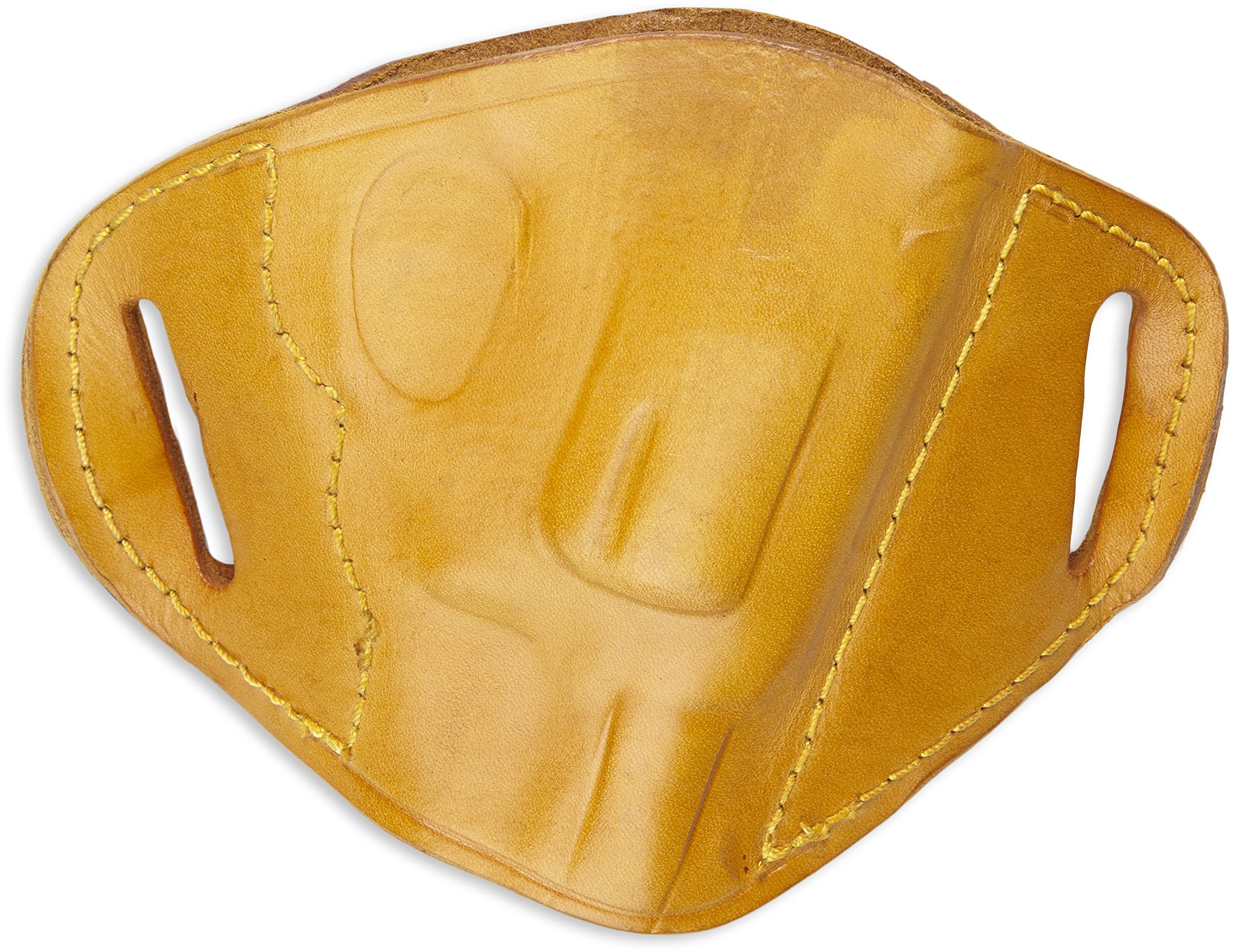 Bulldog MLTRS Small Right Hand Tan Leather Belt Slide Holster Small Revolvers