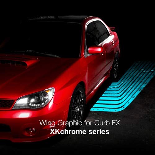 XKGlow XKCFXFILMWING 2 Pieces of CurbFX Film  Optic Angel Wing Style