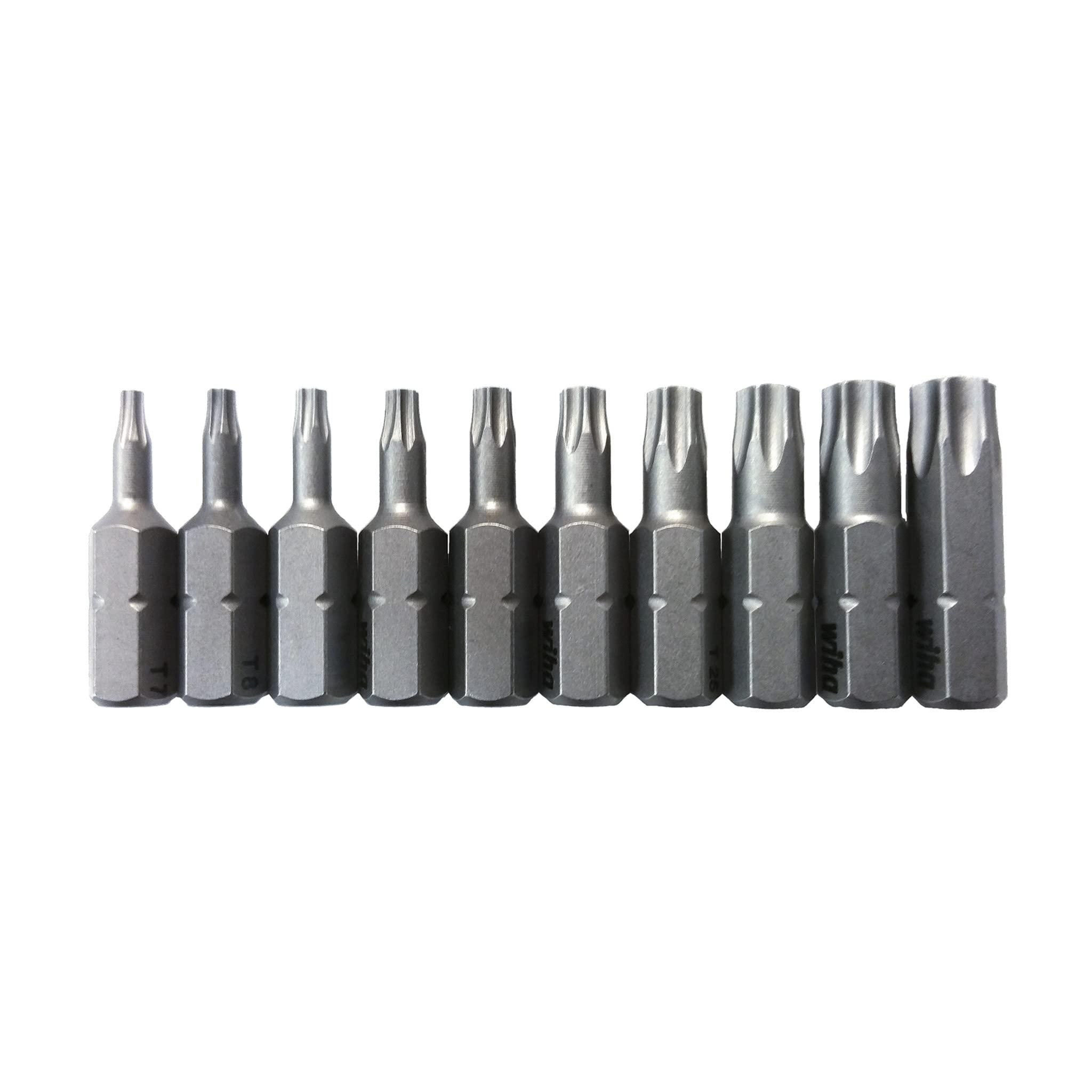 Wiha 72595 Blister Pack Torx Insert Bit Set, 10 Pc