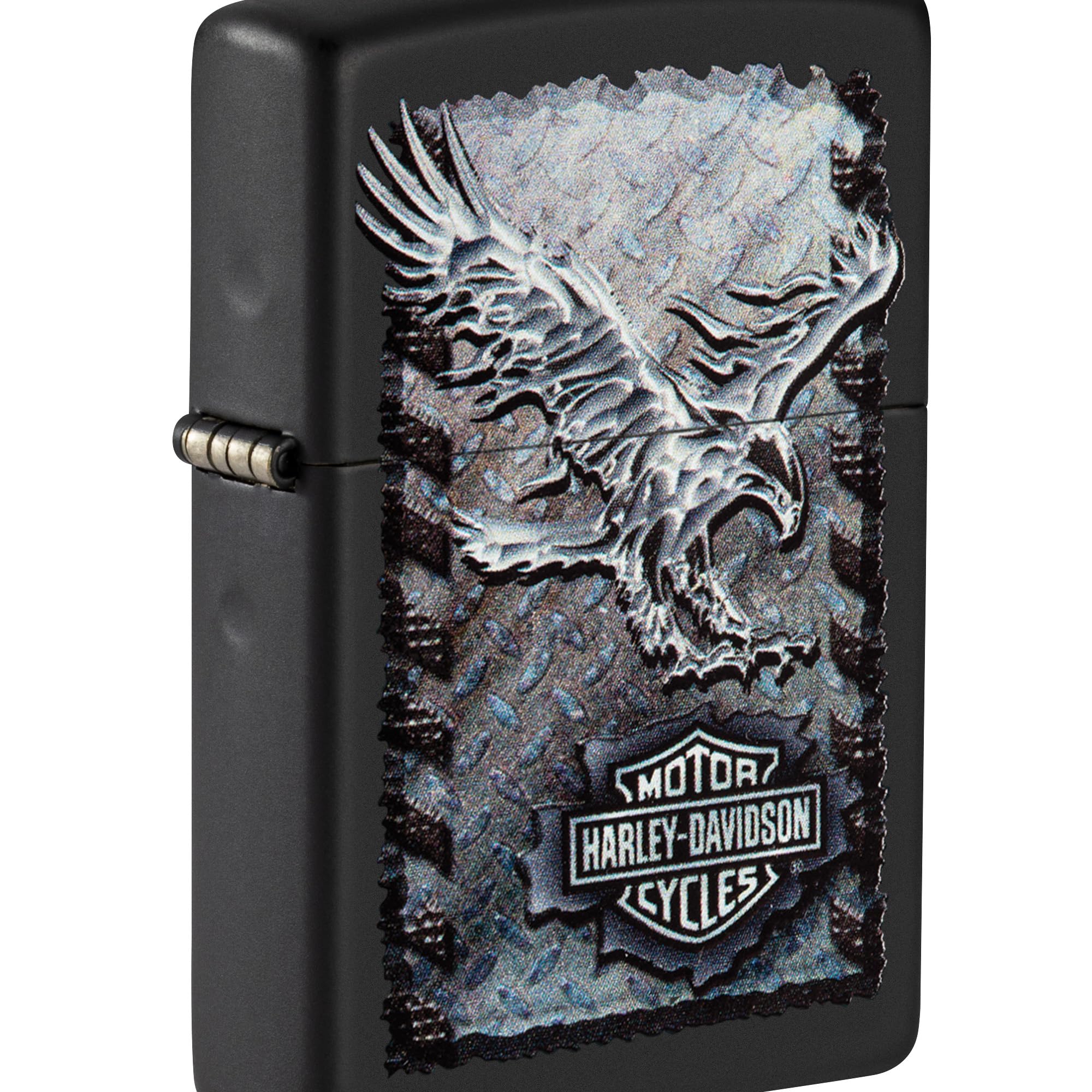 Zippo 28485 Harley-Davidson Iron Eagle, Black Matte