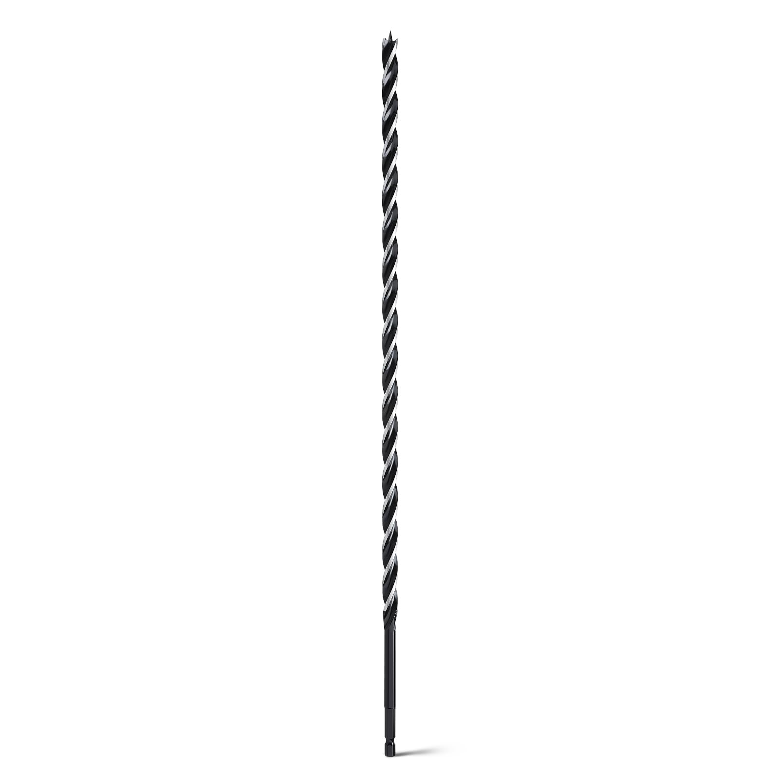 WOBLLMX 3/8"x 18" Auger Drill Bit for Soft and Hard Wood,1/4" Hex Shank