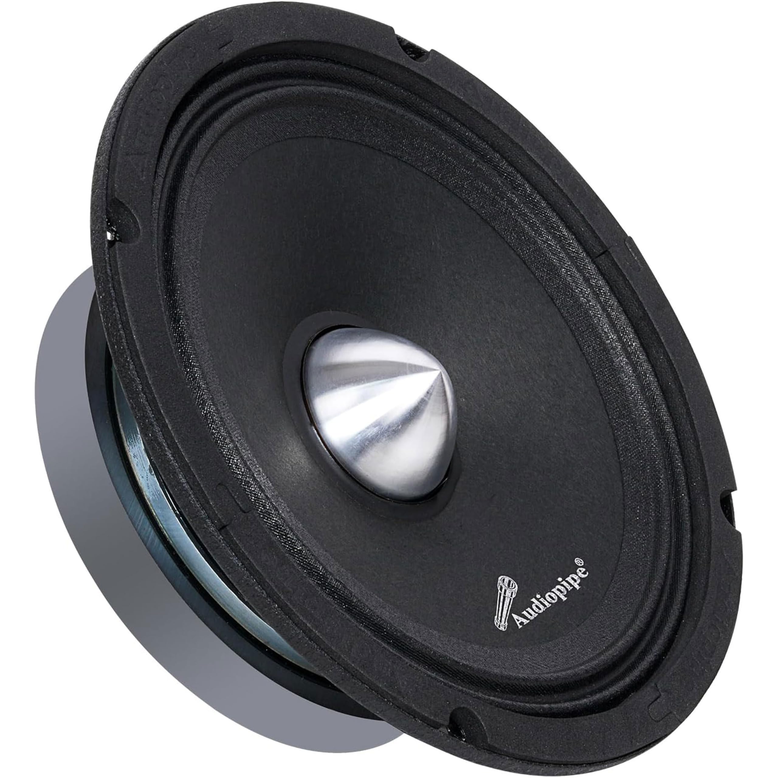 Audiopipe APMB628PC Low Mid Frequency Loudspeaker 6" 200W Max Each Dust Cap