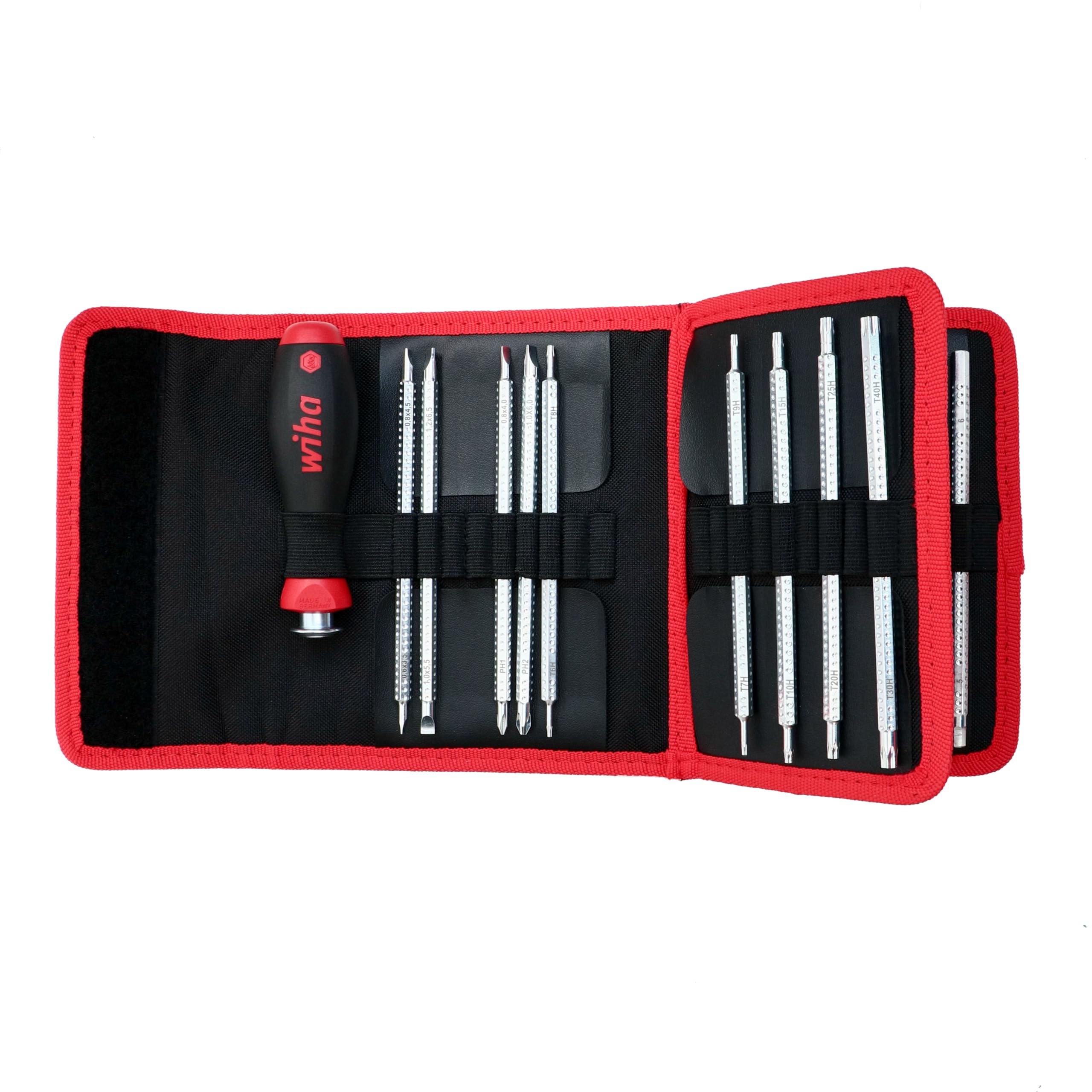 Wiha 28189 Drive-Loc VI Slot/Ph/Torx/Hex Inch/Hex Metric in Wallet - 15 Piece