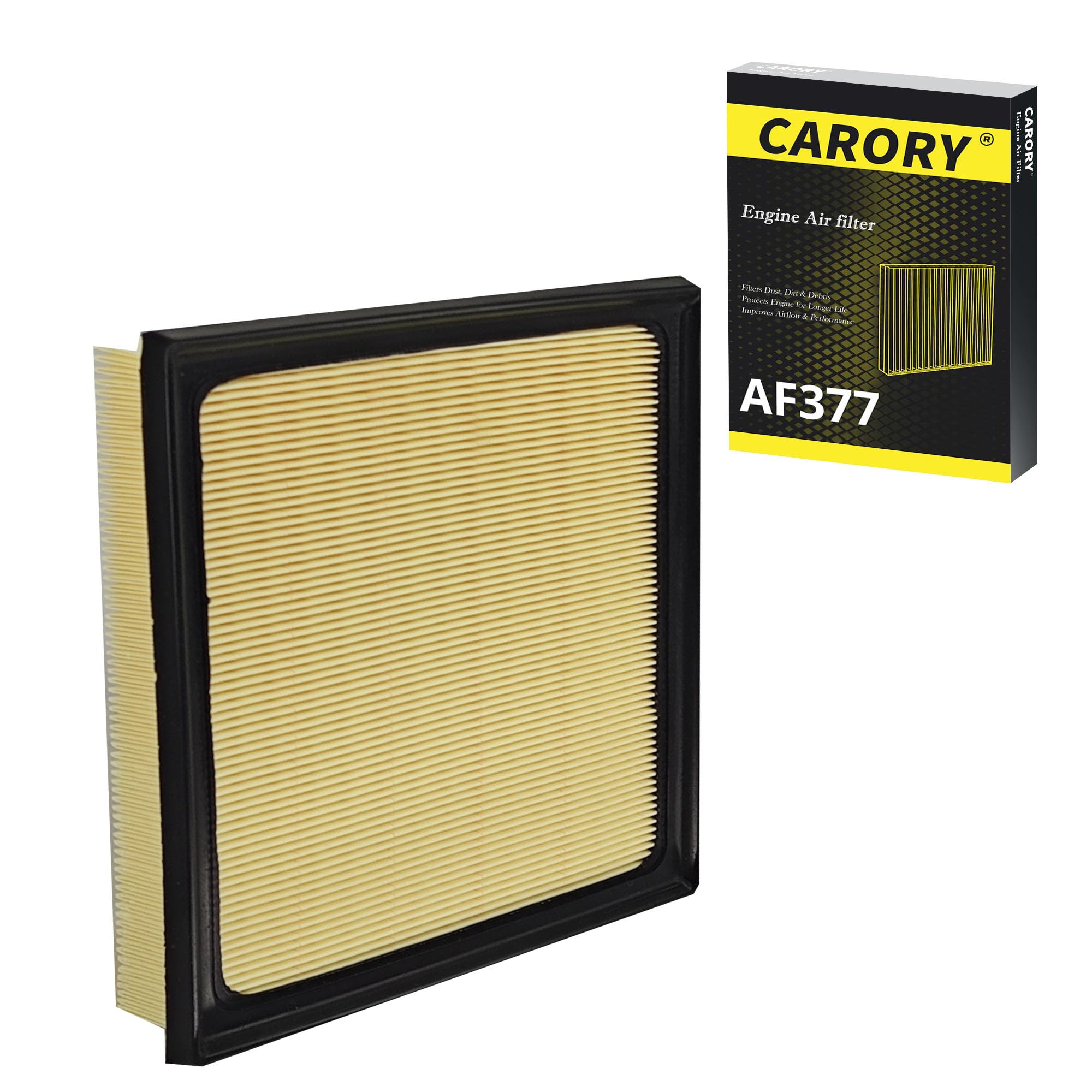 CARORY AF377 Engine Air Filter for Toyota RAV4 Gas (2019–2025), Camry Gas (2018–2024), Highlander Gas (2020–2025), Lexus RX350 (2023-2025), NX350, ES350, OE# 17801-25020, CA112377