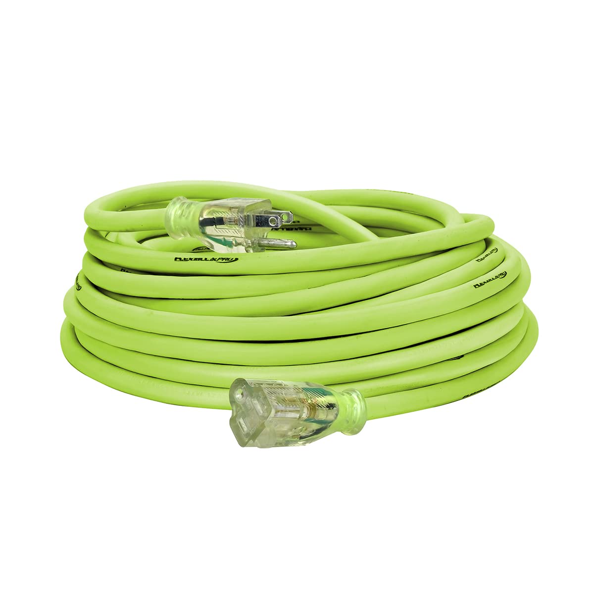 Flexzilla FZ512830 Pro Extension Cord 12/3 Awg Sjtw 50Ft Outdoor Lighted Plug