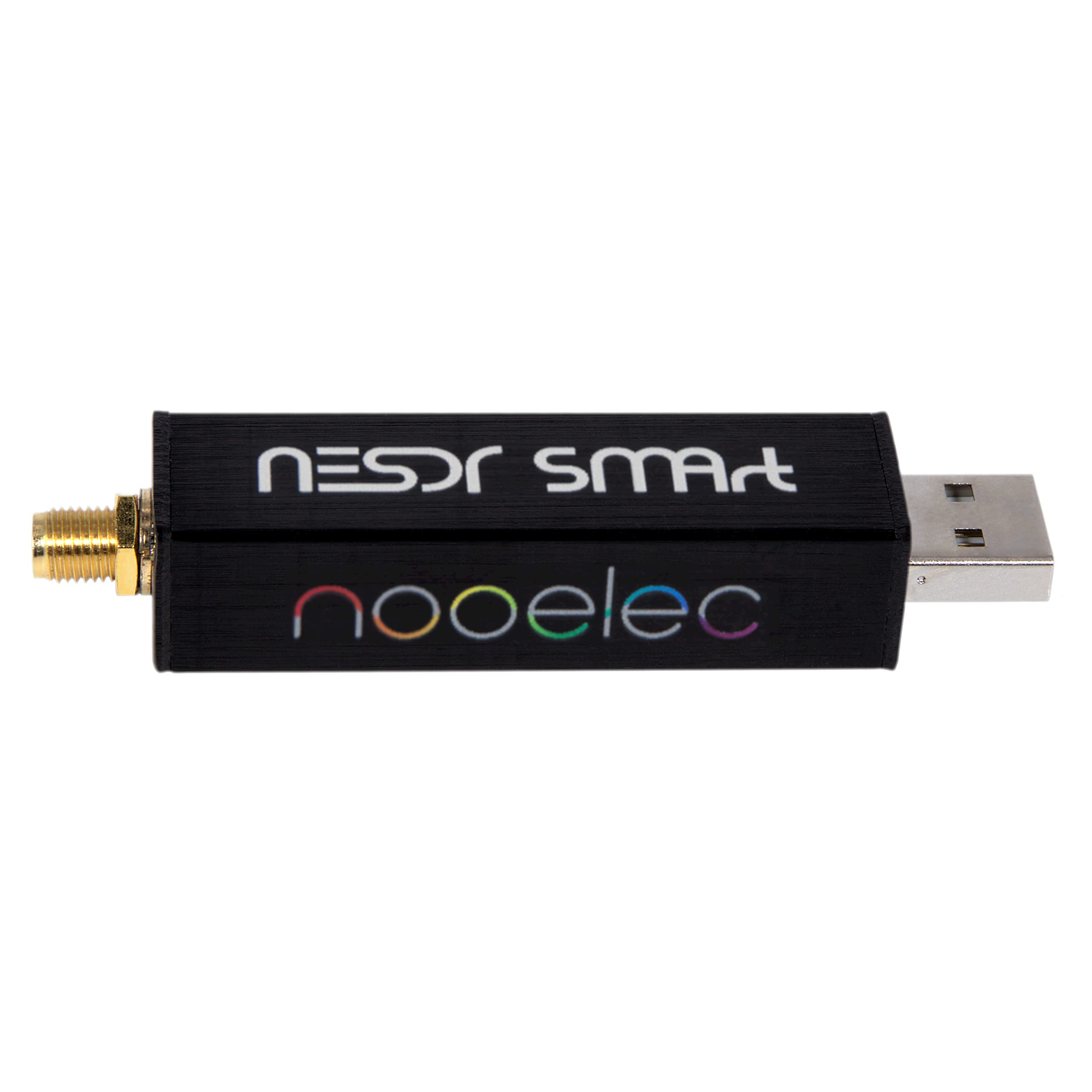 Nooelec RTL-SDR v5 SDR - NESDR Smart HF/VHF/UHF (100kHz-1.75GHz) Software Defined Radio. Premium RTLSDR w/ 0.5PPM TCXO, SMA Input & Aluminum Enclosure. RTL2832U & R820T2 (R860)-Based Radio