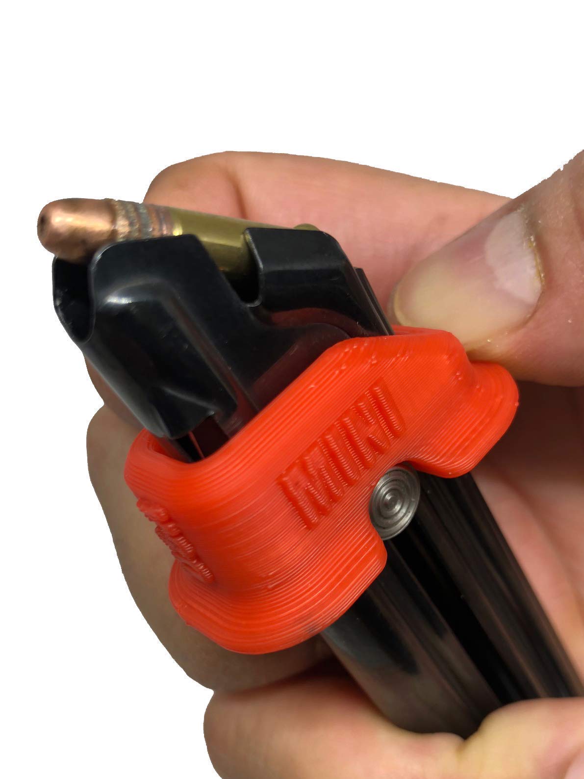 Hilljak Mini Magazine Speed Loader Designed to fit Ruger Mark I II III IV 22/45, Smith & Wesson Victory, Browning Buckmark 22LR, Quickie Loader (Red)