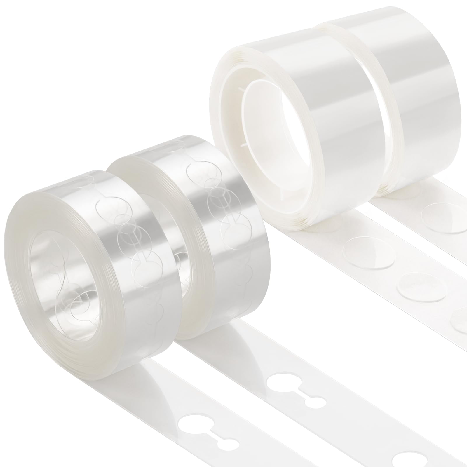 KICNIC Balloon Arch Strip Kit, 32.8 ft Tape Strips, 200 Glue Point Dots