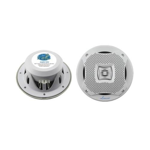 Lanzar AQ5CXW 5.25" 400 Watt 2 Way White Marine Speaker pair