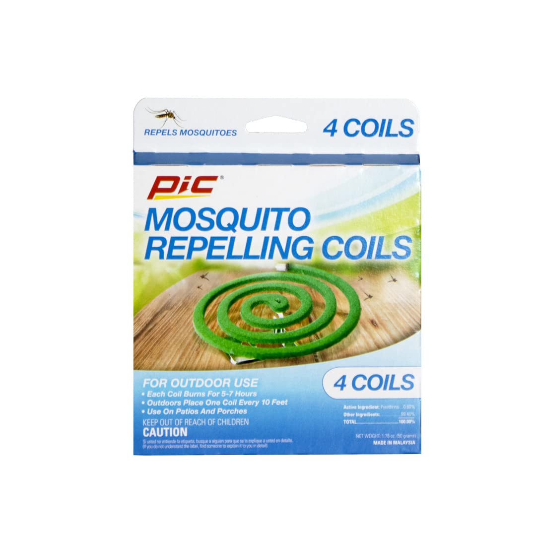 PIC C412 Mosquito Repellent Coils, 4 pk