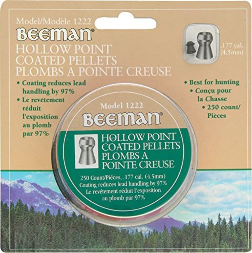 Beeman 1222B Hollow Point .177 Pellets 250 ct