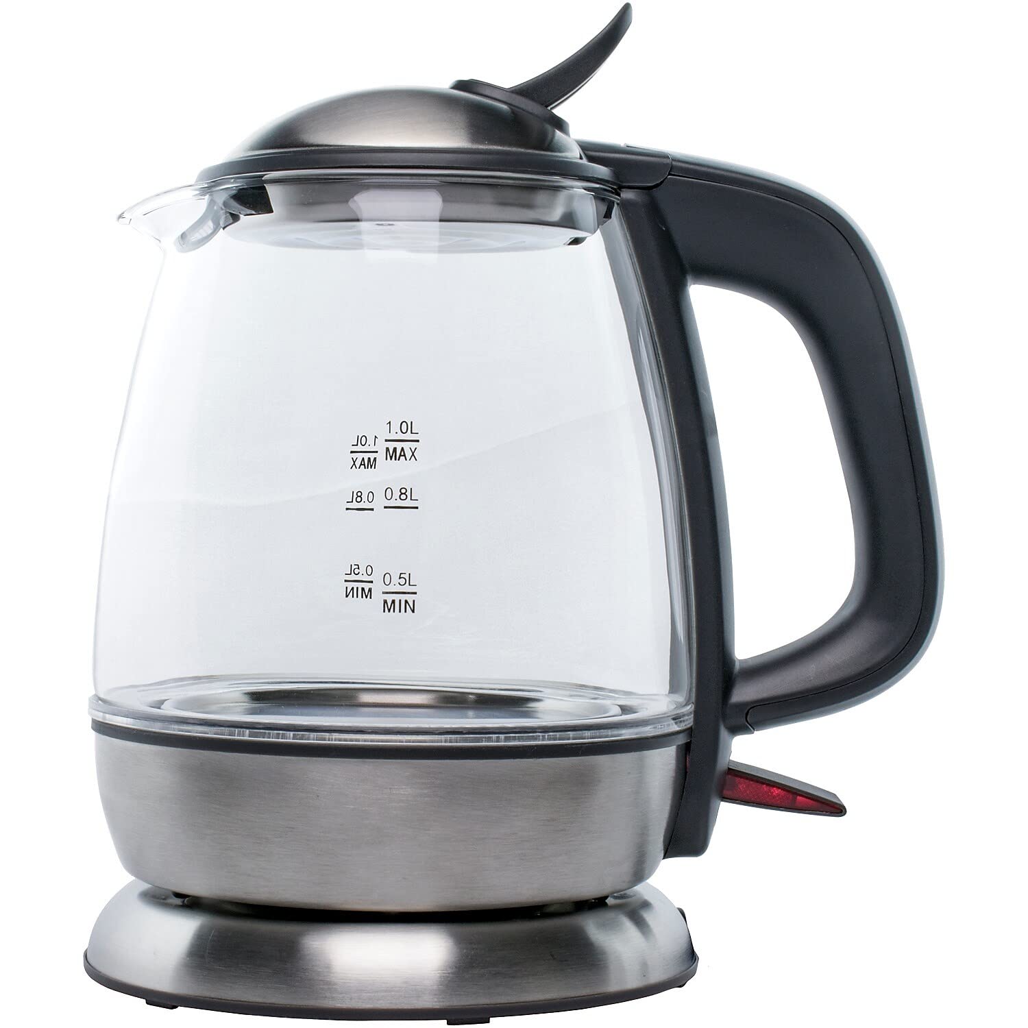Brentwood Appliances KT-1910BK 1L Cordless Glass Electric Kettle