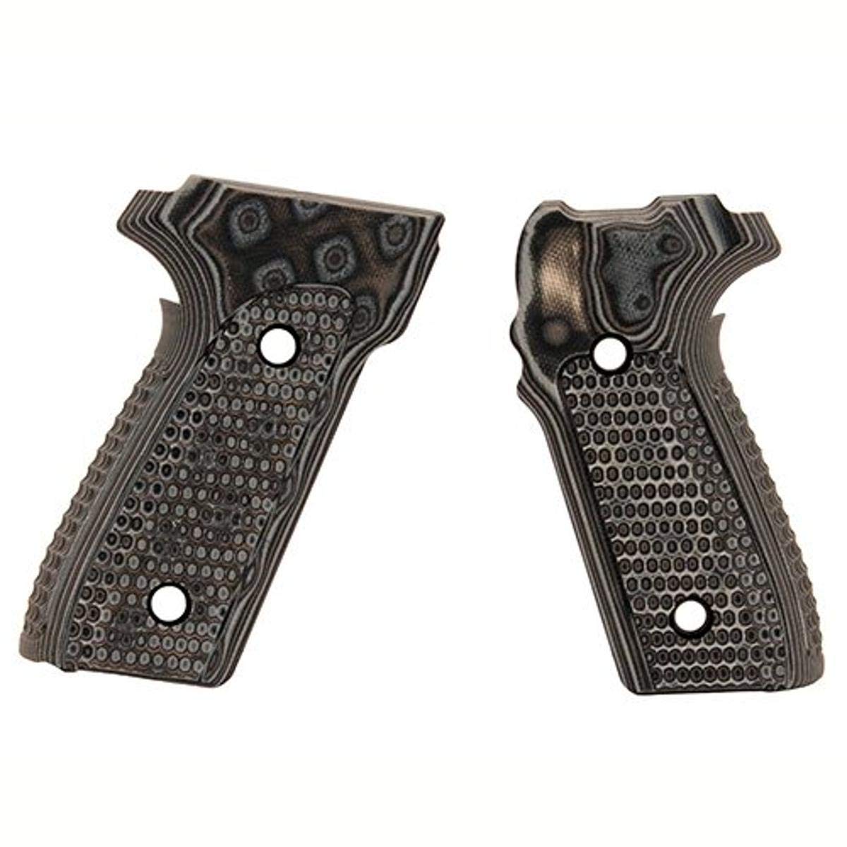Hogue 28137BLKGRY Sig Sauer P228 P229 Da/Sa - Piranha - G10 Gmascus Black-Grey