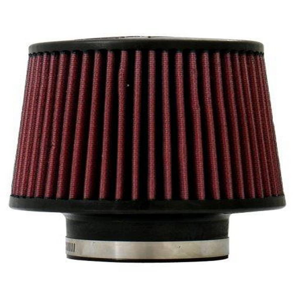 Injen X1014BR 8-Layer Oiled Cotton Gauze Air Filter (Black/Red)