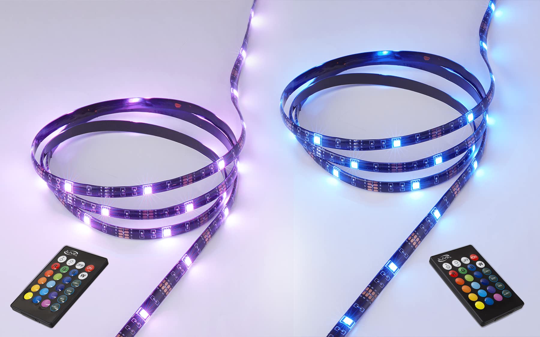iLive IAT60B 32-LED Bias Lighting Strip, 6.56 Feet
