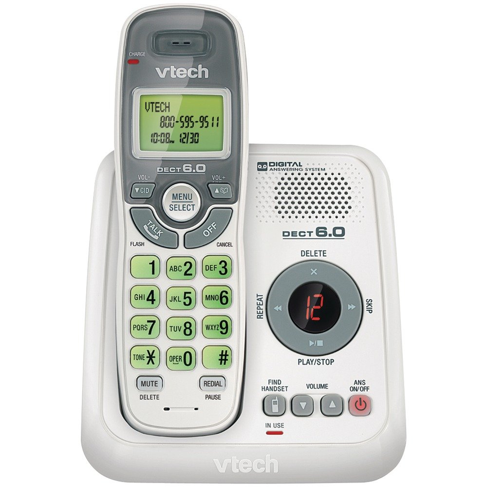 VTech VTCS6124 DECT 6.0 Cordless Phone System (w/Digital Answering System)