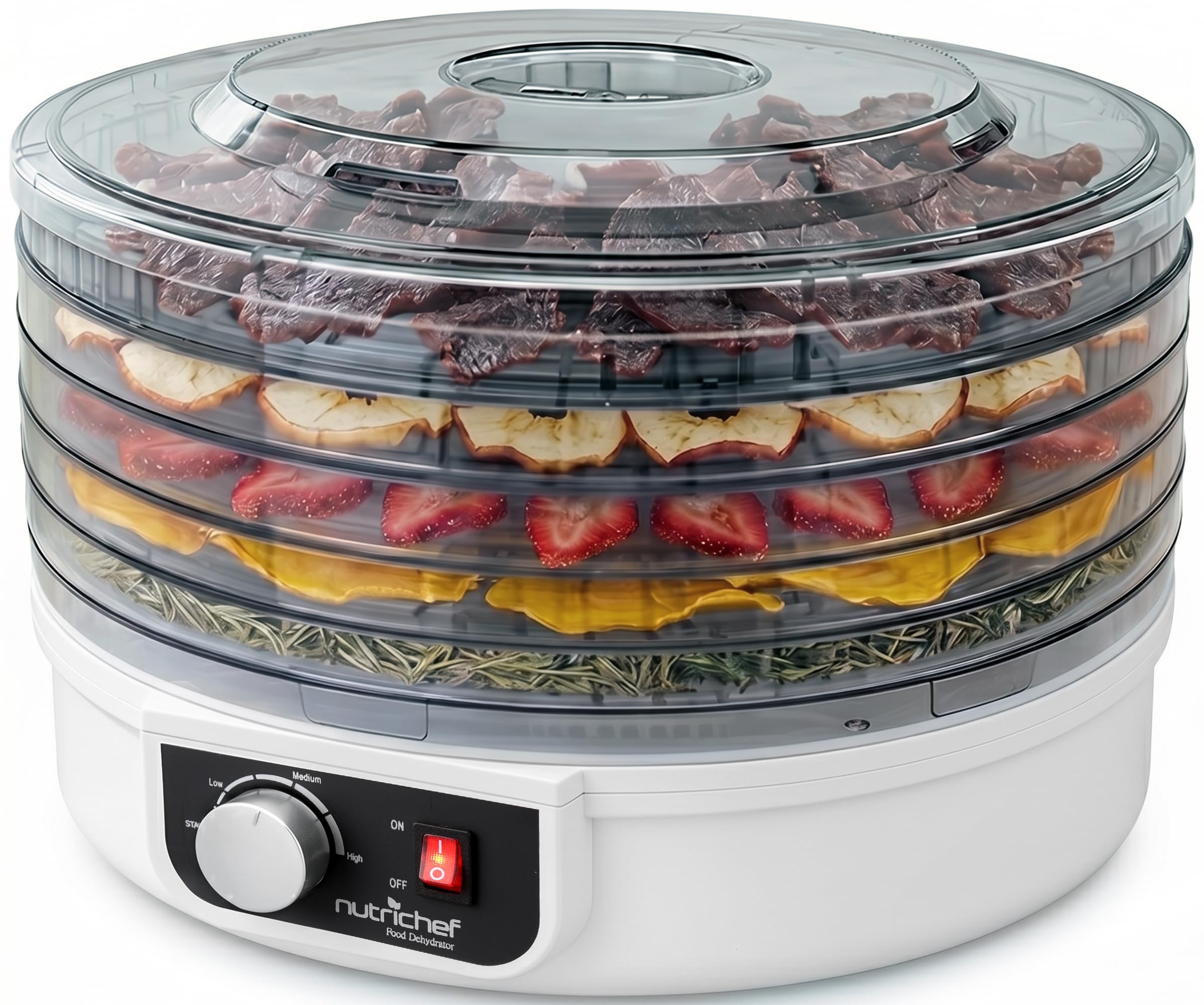 Pyle PKFD12 Electric Countertop Food Dehydrator/Food Preserver
