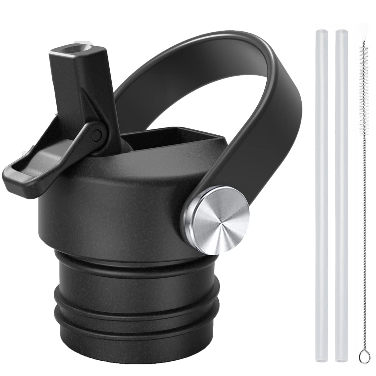 Straw Lid for Hydro Flask Standard Mouth 18 oz 21 oz 24 oz Top Lids with Straw for Iron Flask Narrow Mouth 20 24 32 64 oz,Sports Water Bottle Accessories Replacement Dust Cover Straw Cap
