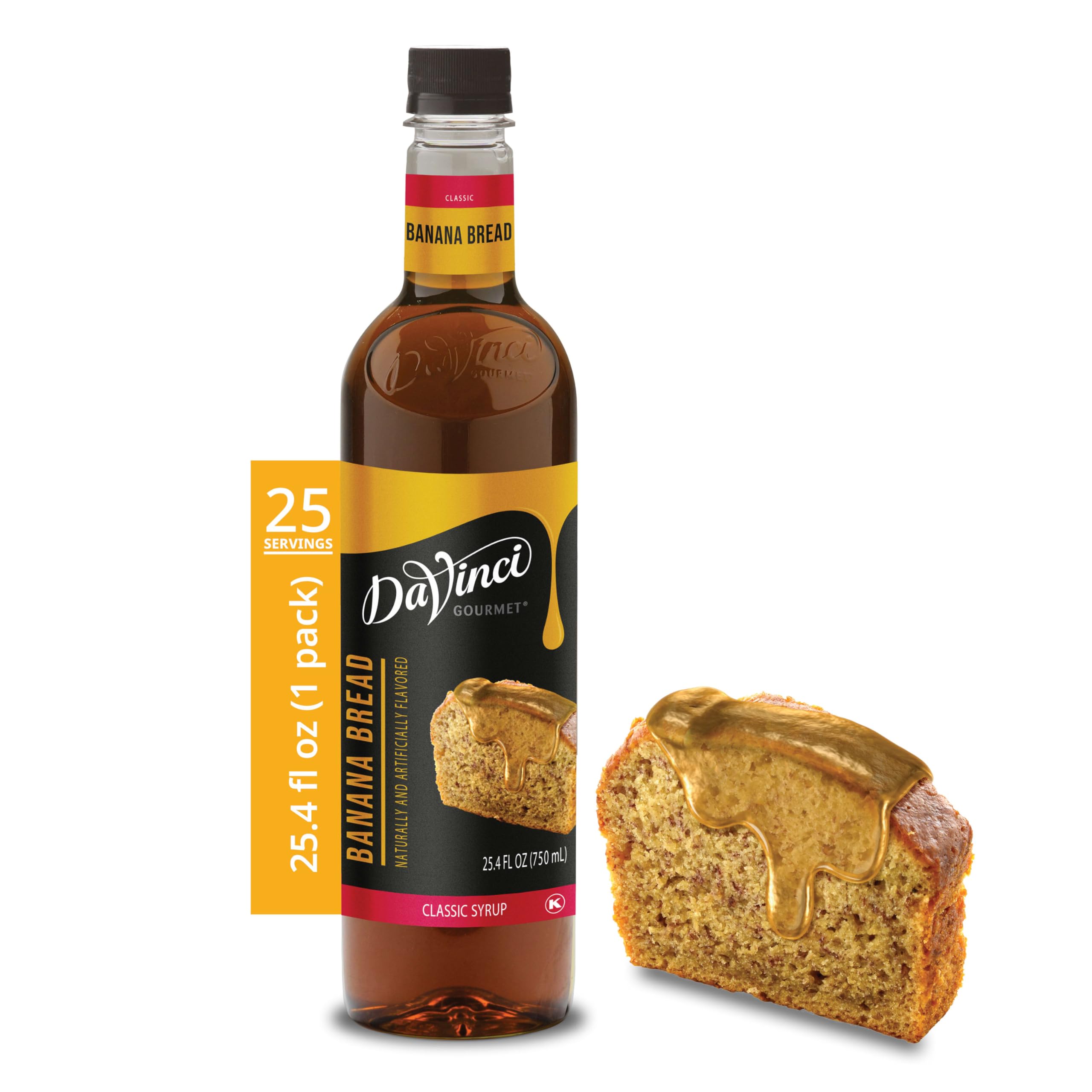 DaVinci Gourmet Banana Bread Syrup, 25.4 Fluid Ounces (Pack of 1)