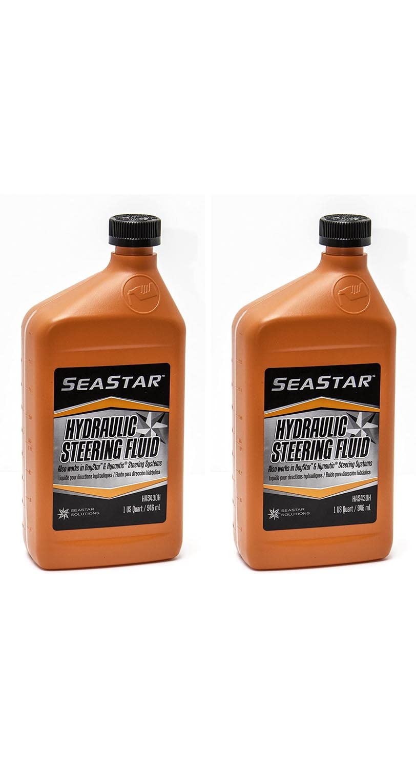 SeaStar Steering Fluid, 1 Quart (Two Pack), Marine, Prevent Corrosion, 32 oz