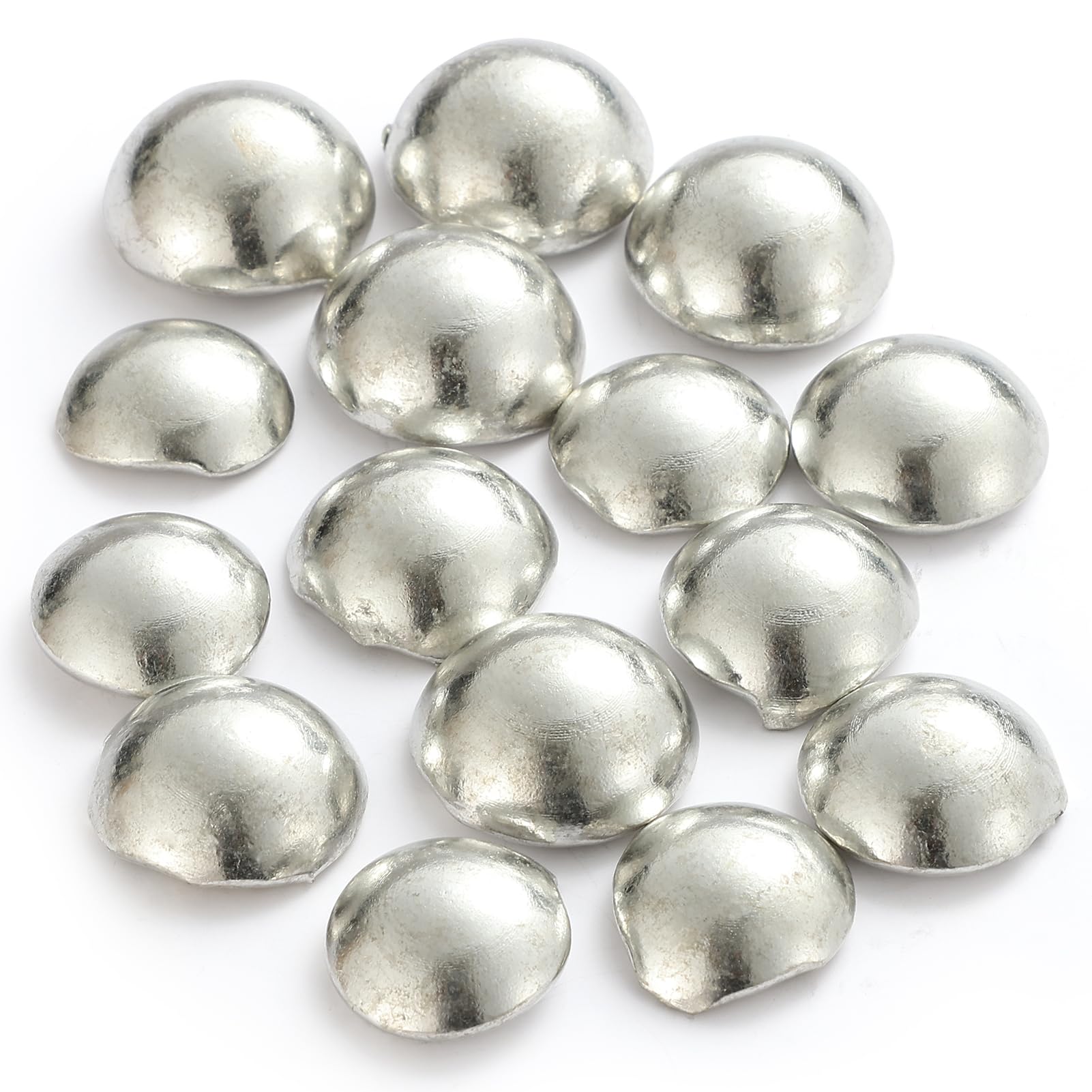 Casting Pewter Alloy(98% Tin-15oz), Low Melting Point Metal 338-446°F, Jewelry Crafting, Sculpture and Artistic Project, Option in Hemisphere/Ingot, Professional Metal for Artisan Craft & DIY Item
